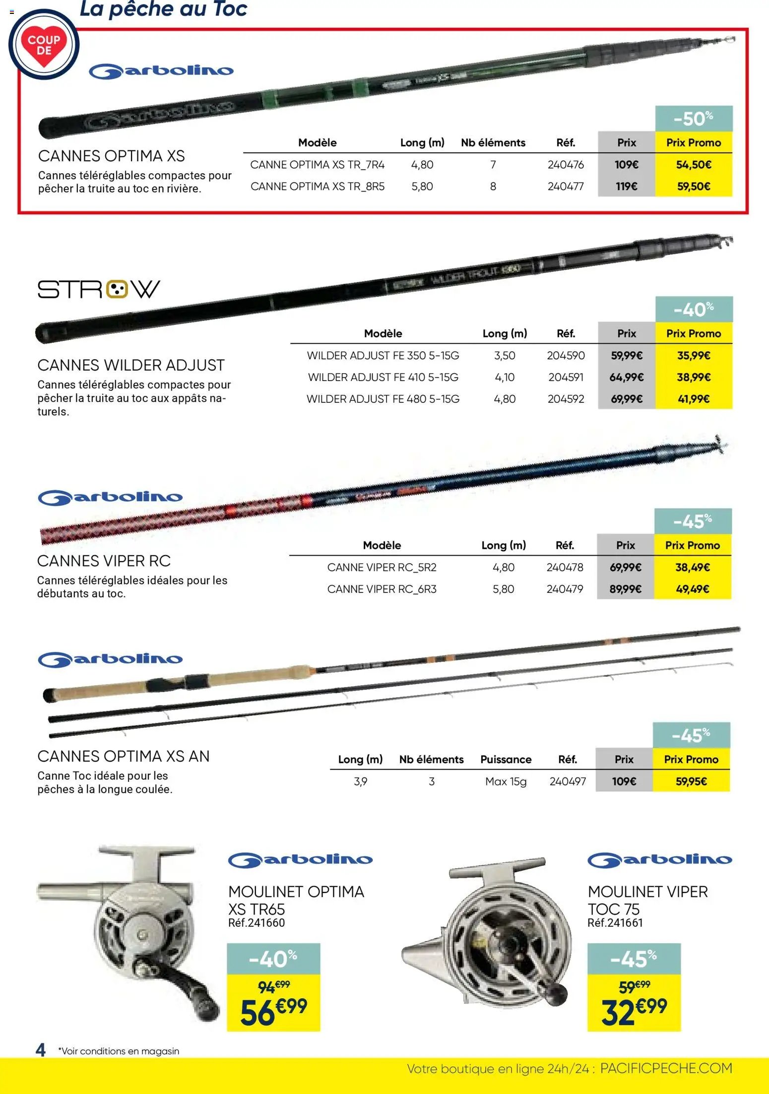 Pacific Pêche catalogue