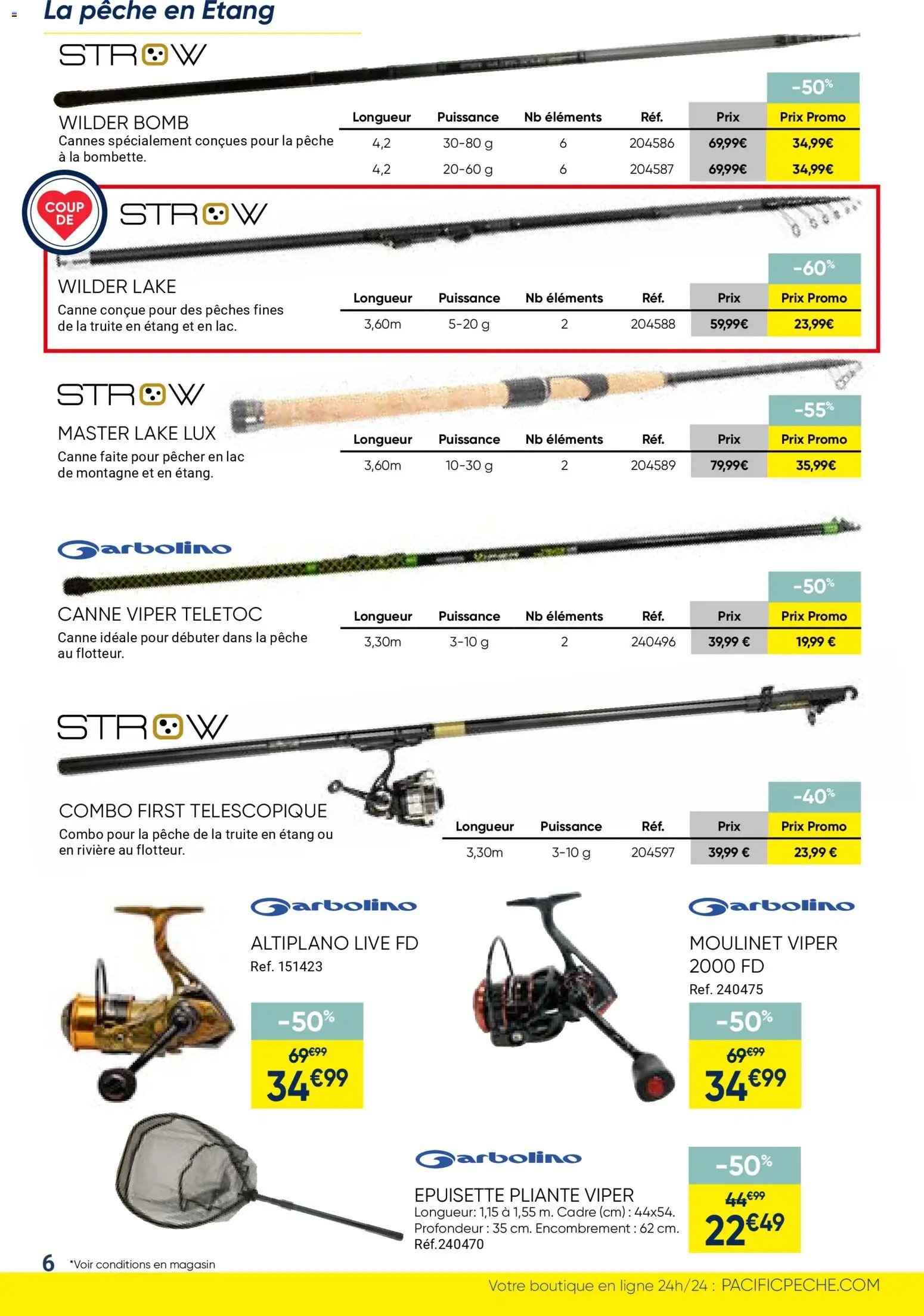 Pacific Pêche catalogue