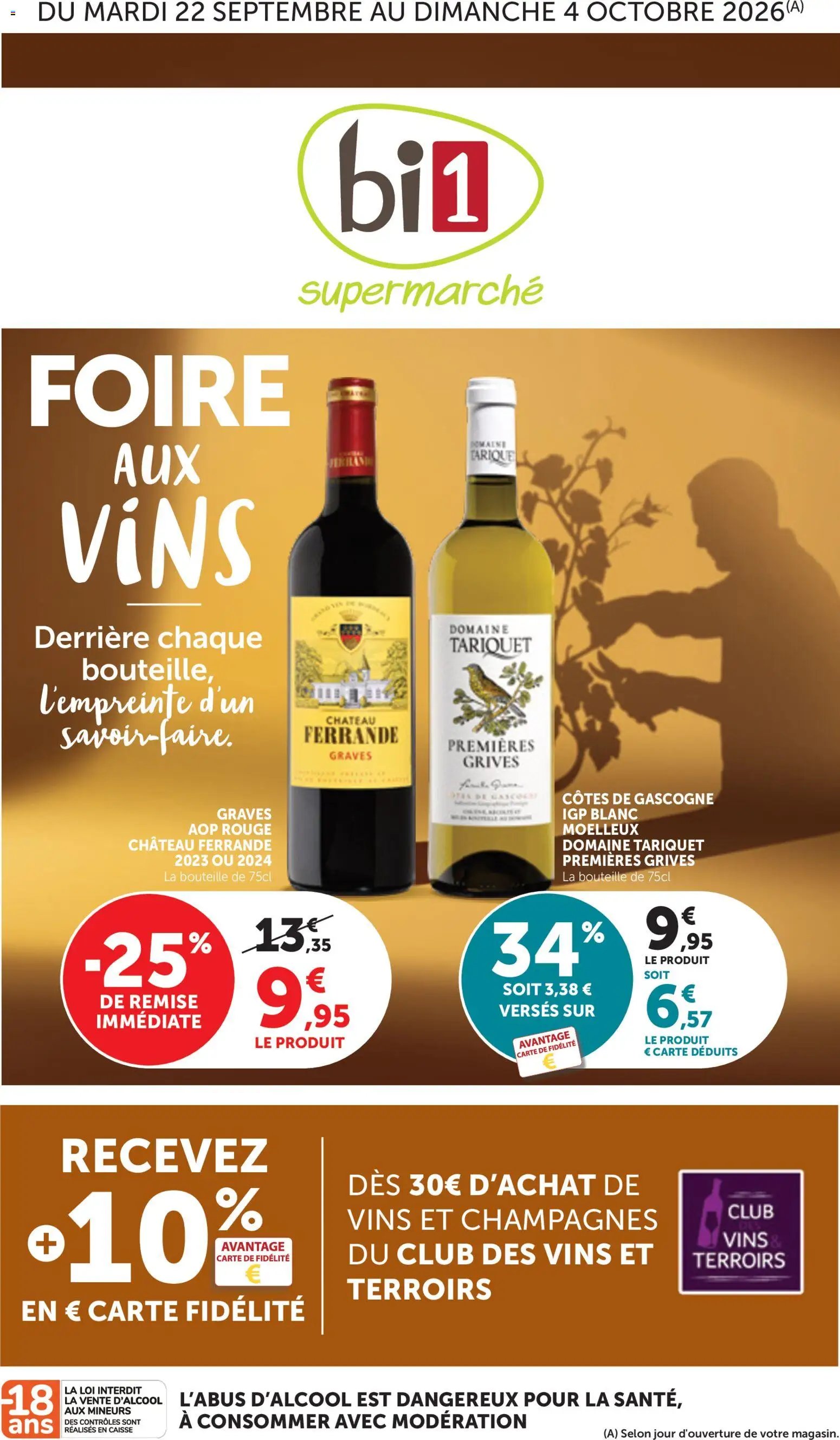 bi1 Foire aux vins supermarché
