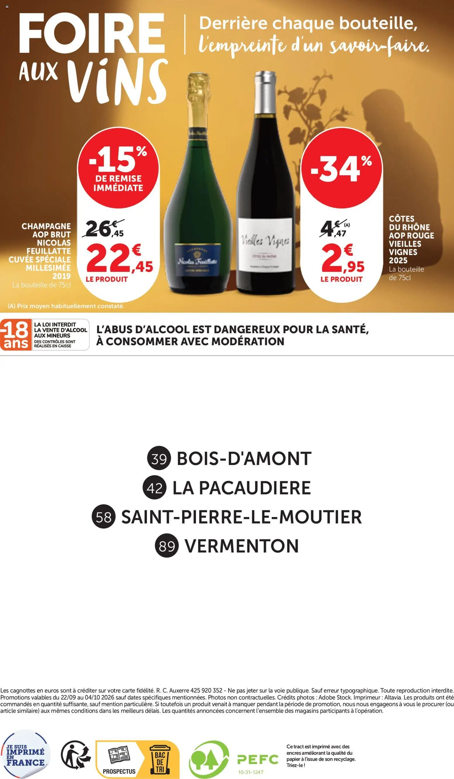 bi1 Foire aux vins supermarché