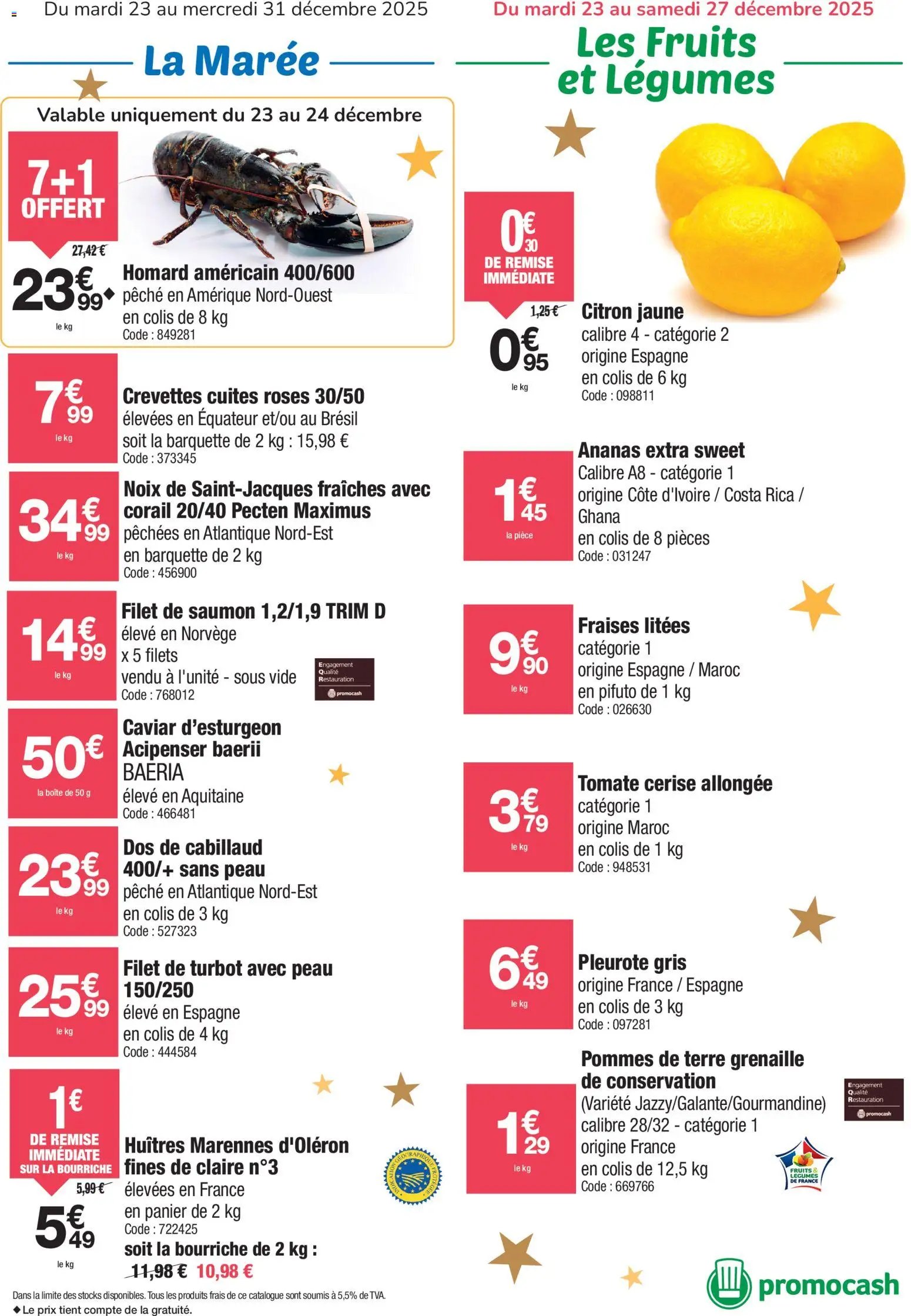 Promocash Frais au meilleur cours