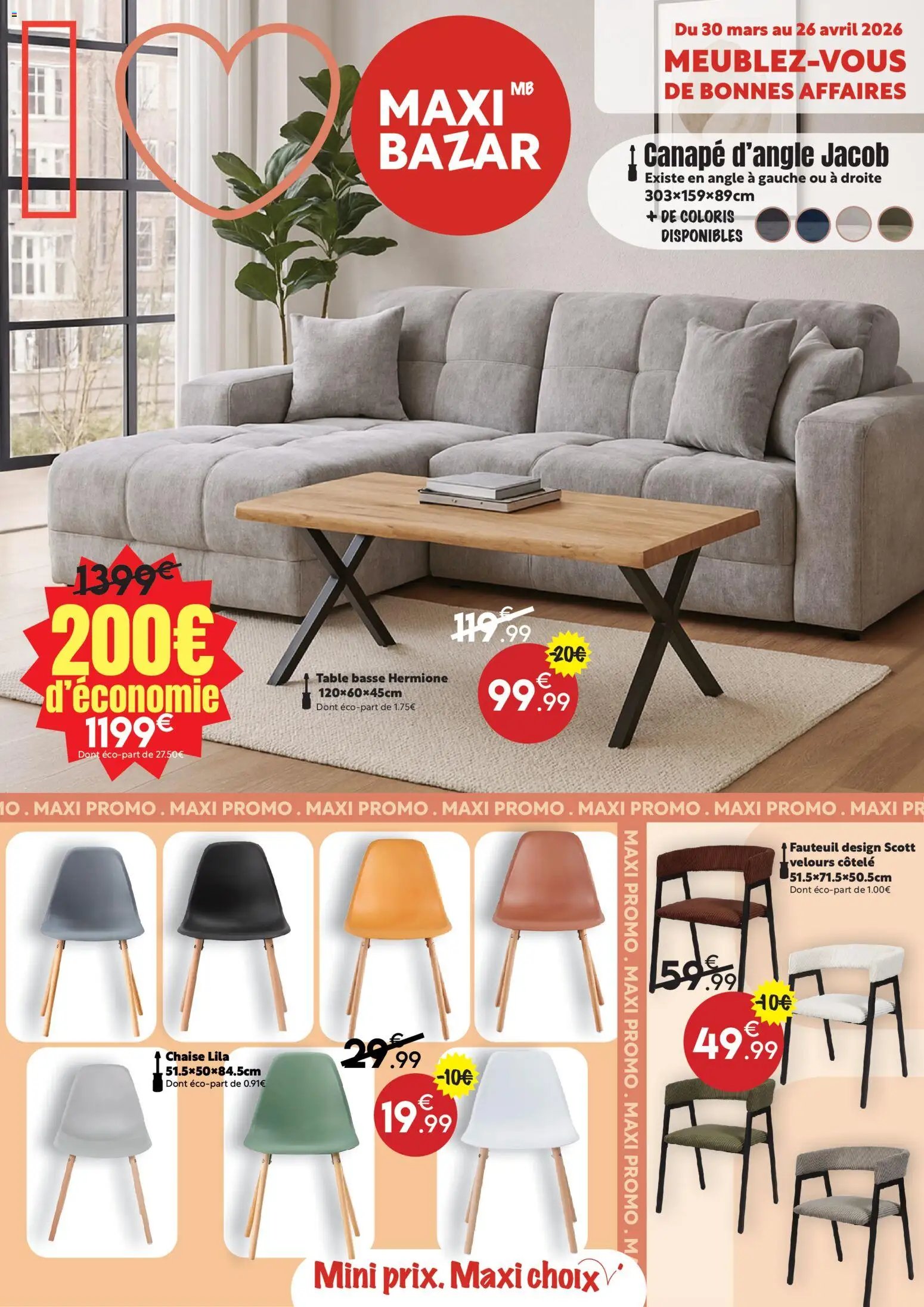 Maxi Bazar - Catalogue mobilier
