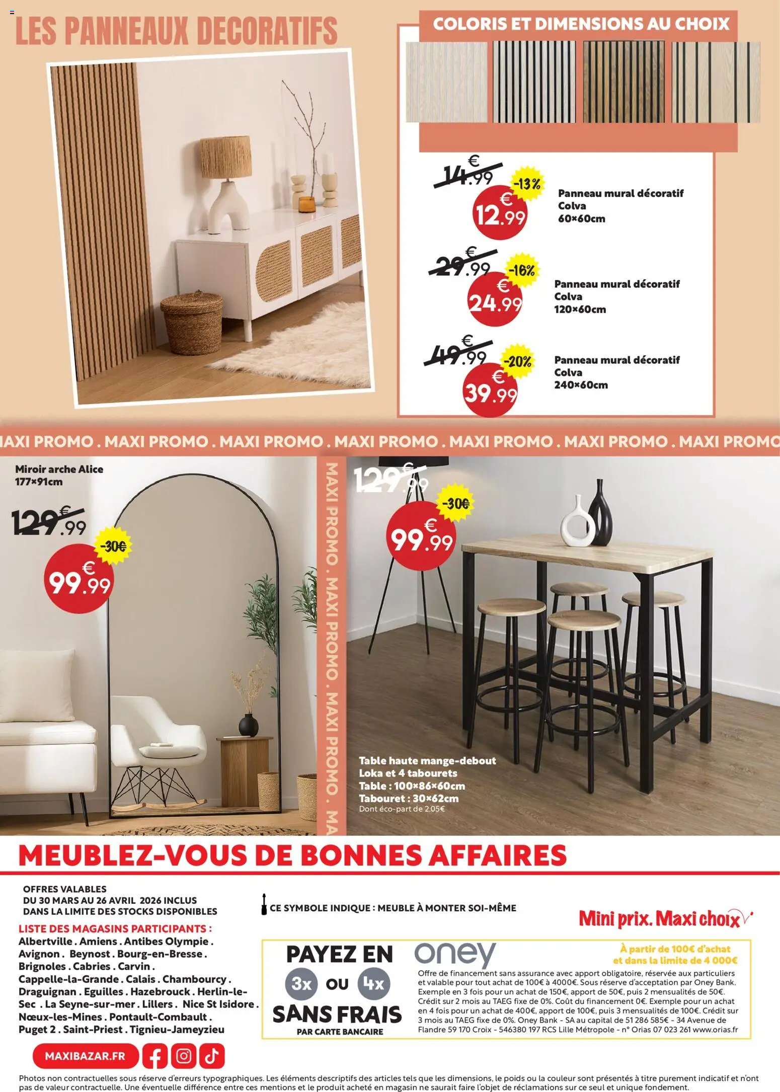 Maxi Bazar - Catalogue mobilier