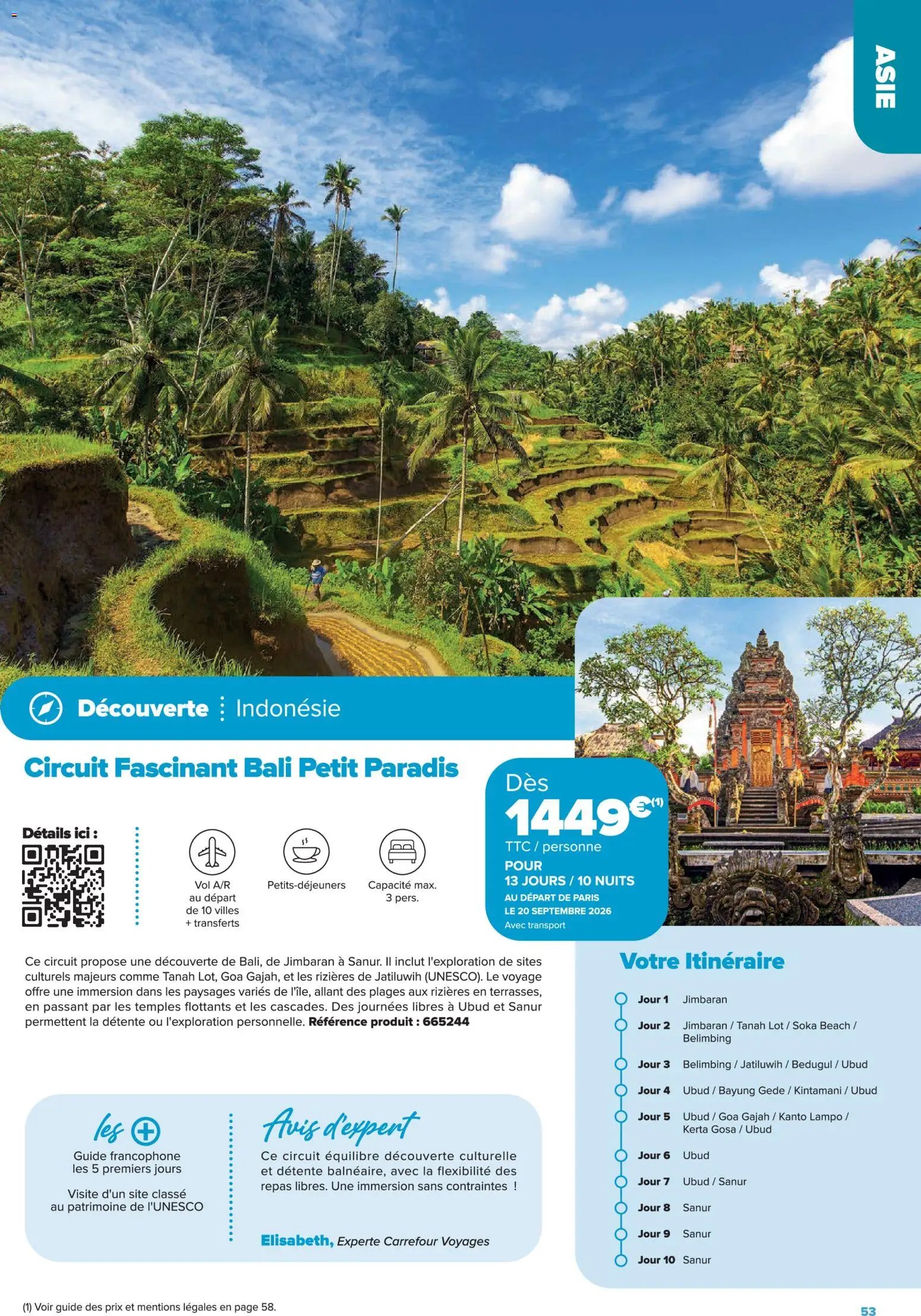 Carrefour contact Séjours & circuits