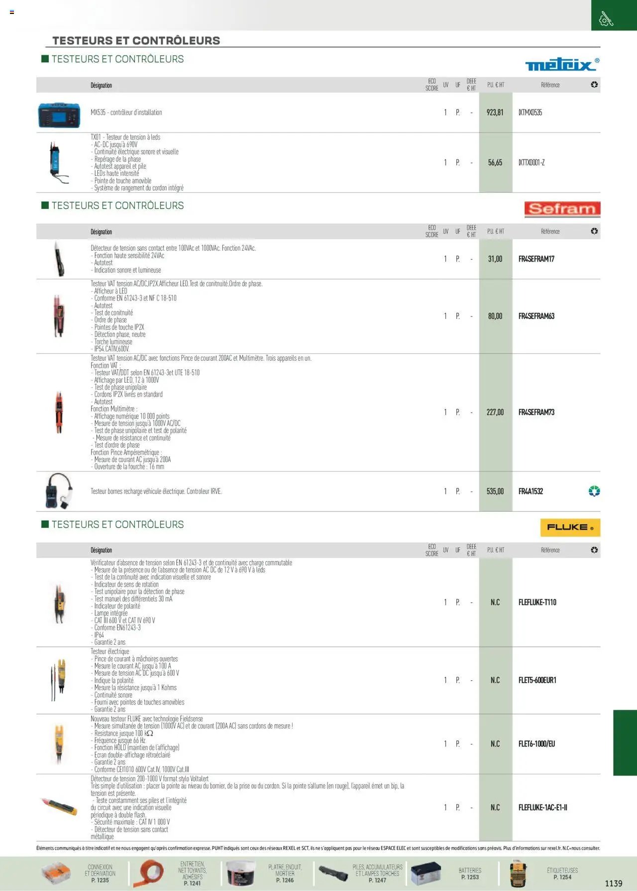 Rexel EPI, mesure, outillage, fixations et consommables (2024-12-01 - 2025-12-31)