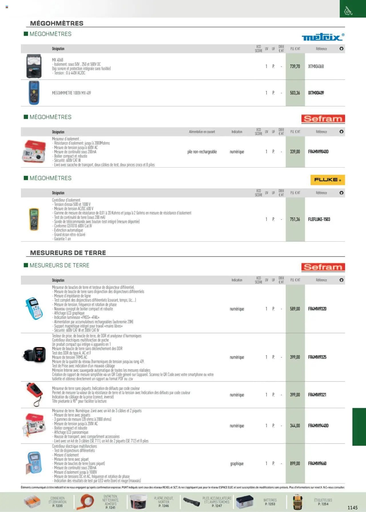 Rexel EPI, mesure, outillage, fixations et consommables (2024-12-01 - 2025-12-31)