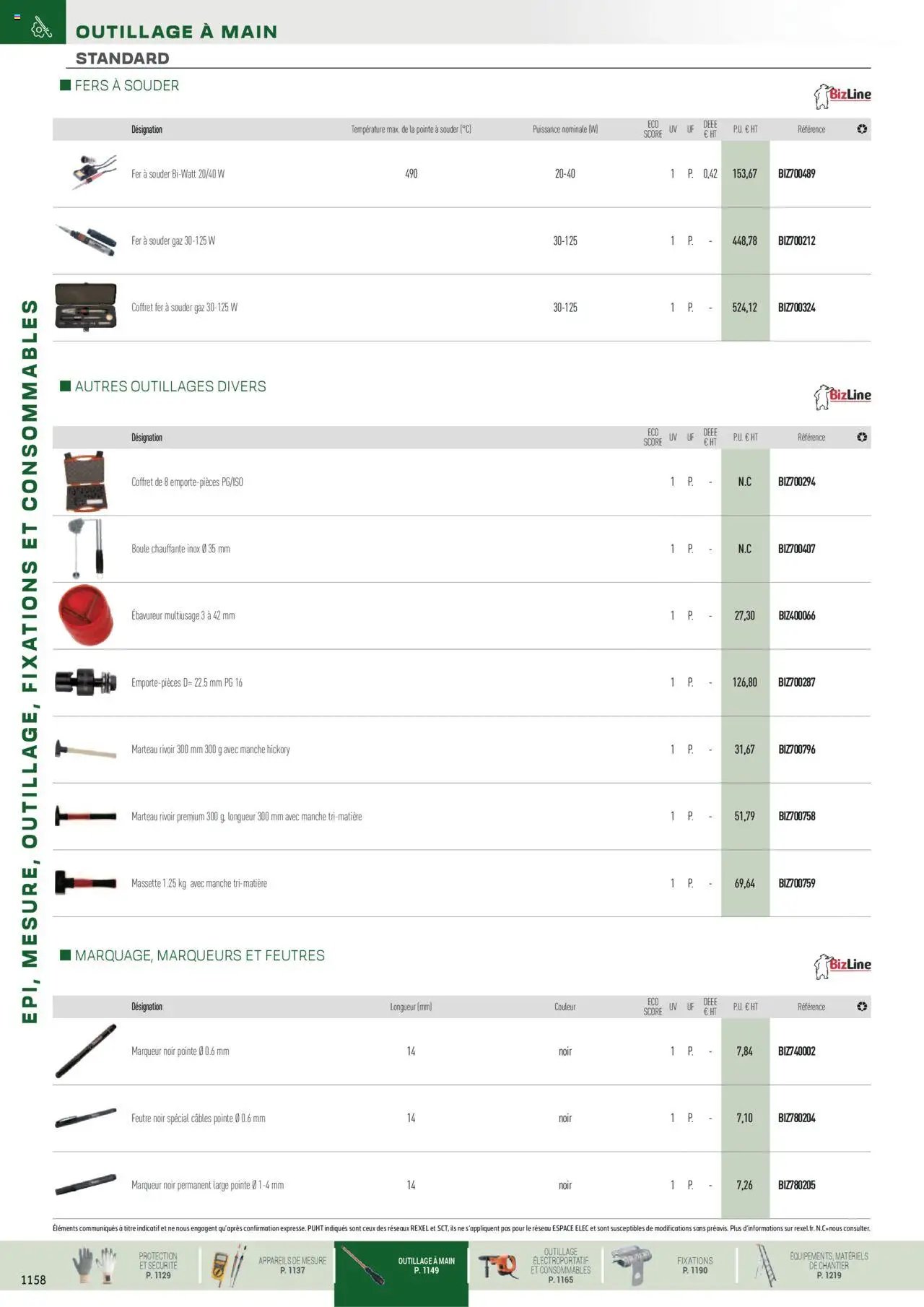 Rexel EPI, mesure, outillage, fixations et consommables (2024-12-01 - 2025-12-31)