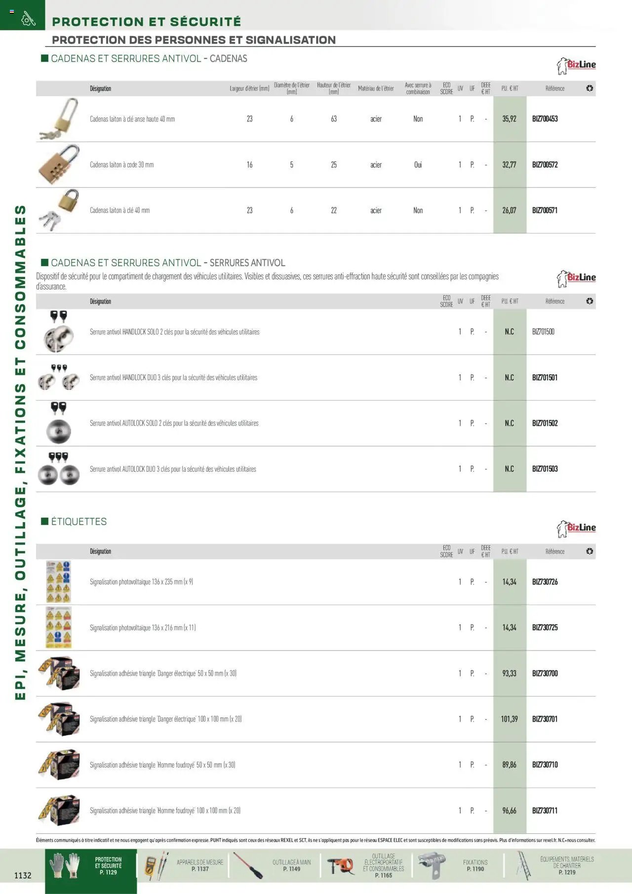 Rexel EPI, mesure, outillage, fixations et consommables (2024-12-01 - 2025-12-31)