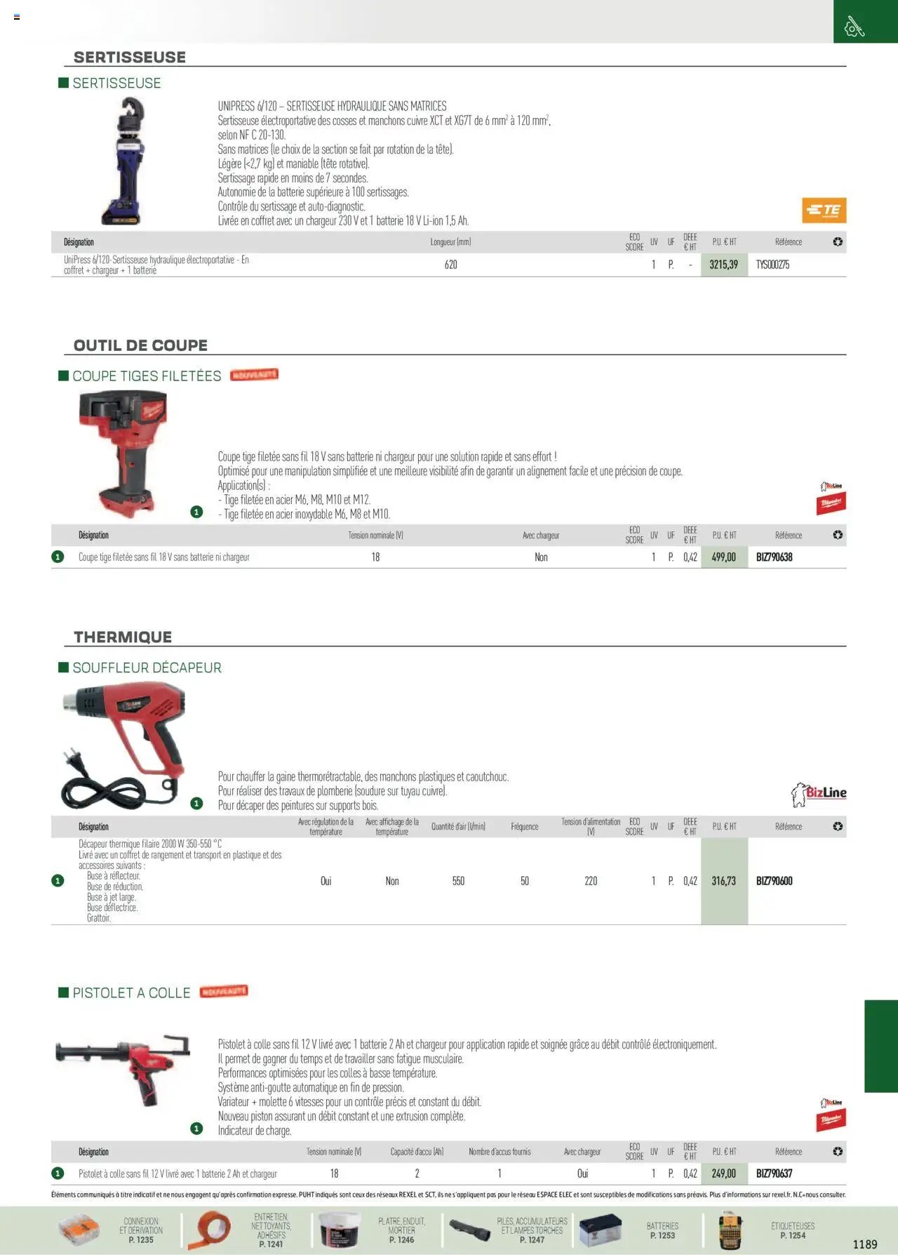 Rexel EPI, mesure, outillage, fixations et consommables (2024-12-01 - 2025-12-31)