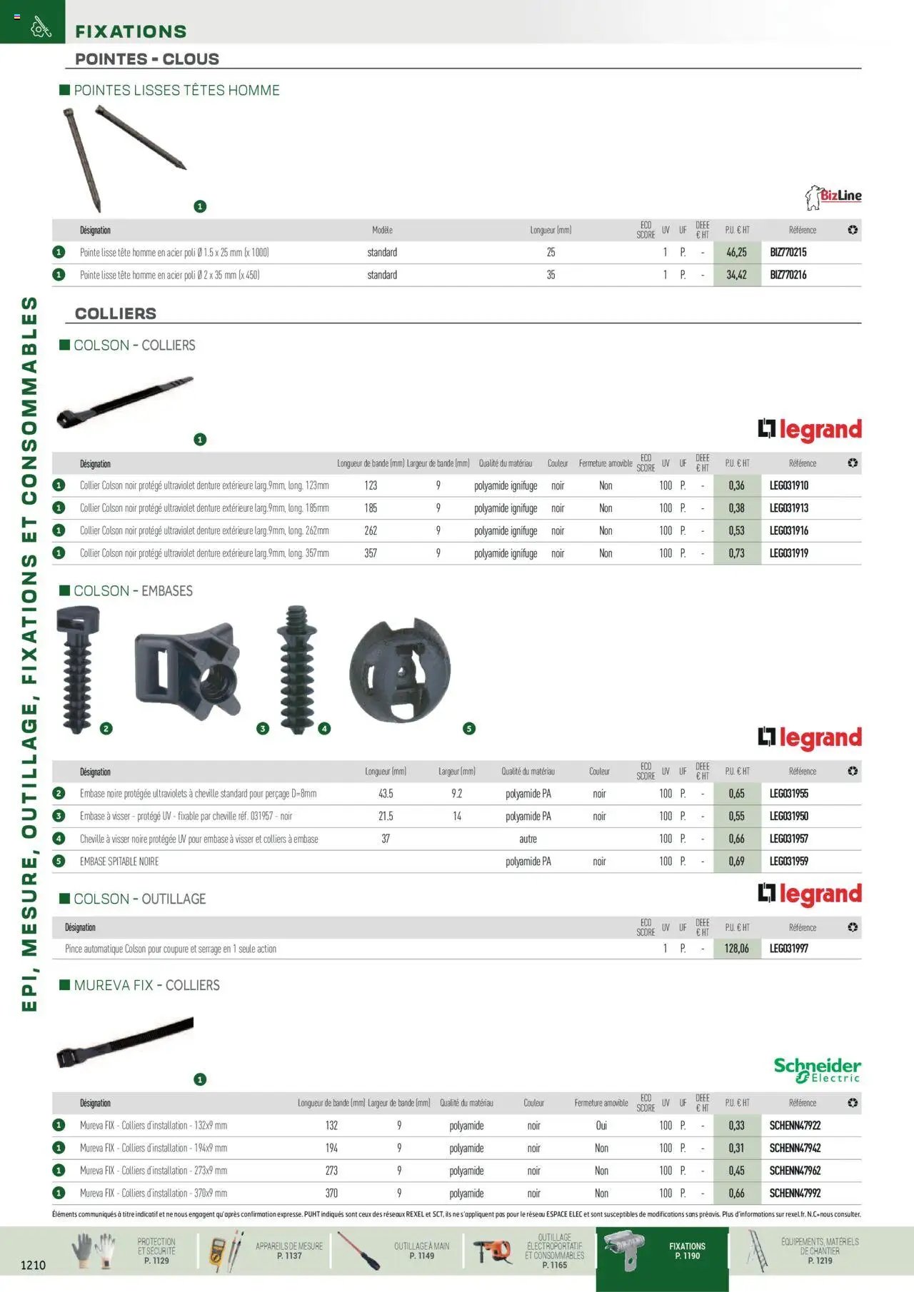 Rexel EPI, mesure, outillage, fixations et consommables (2024-12-01 - 2025-12-31)