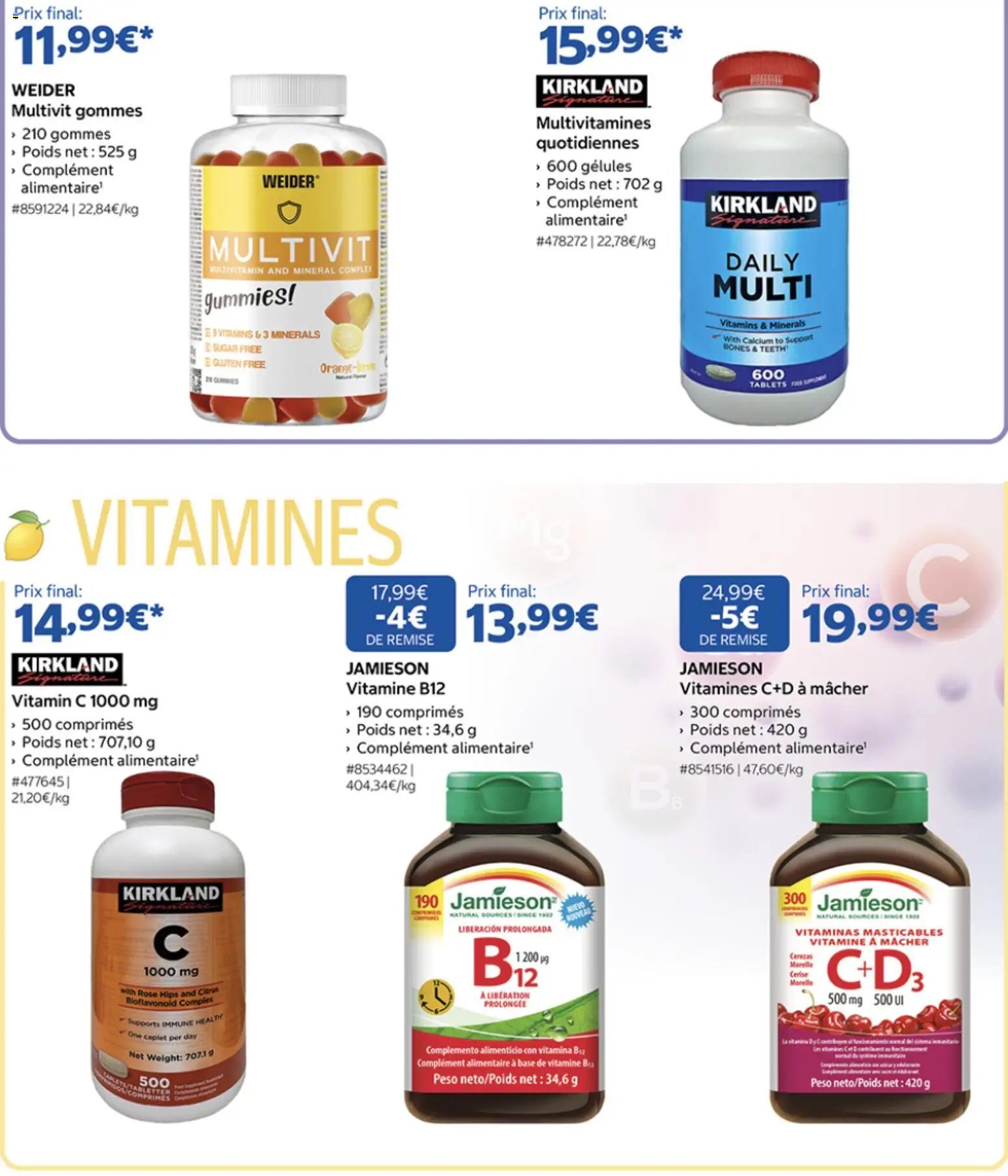 Costco Selection Vitamines