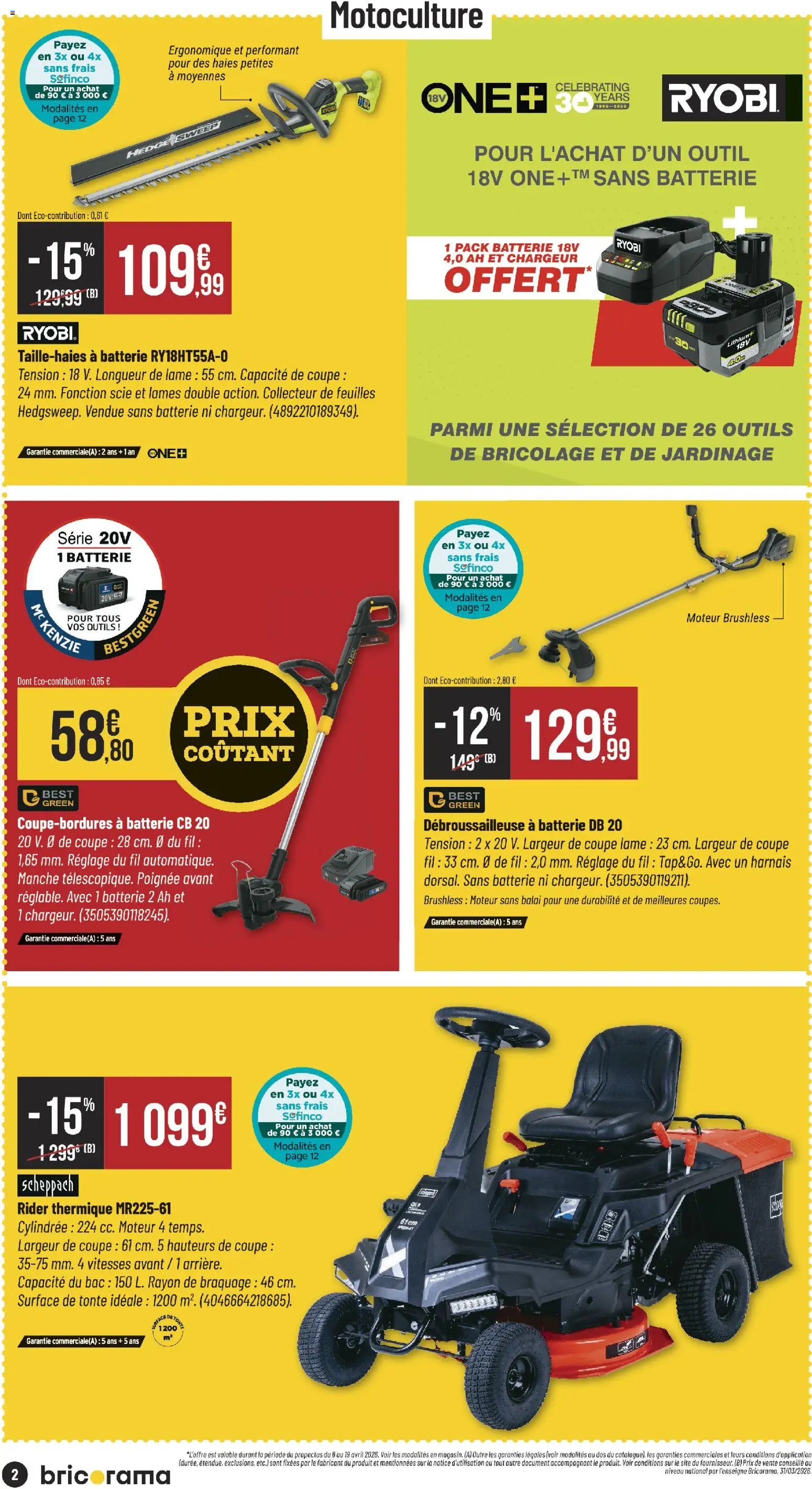 Bricorama catalogue (2026-04-08 - 2026-04-19)