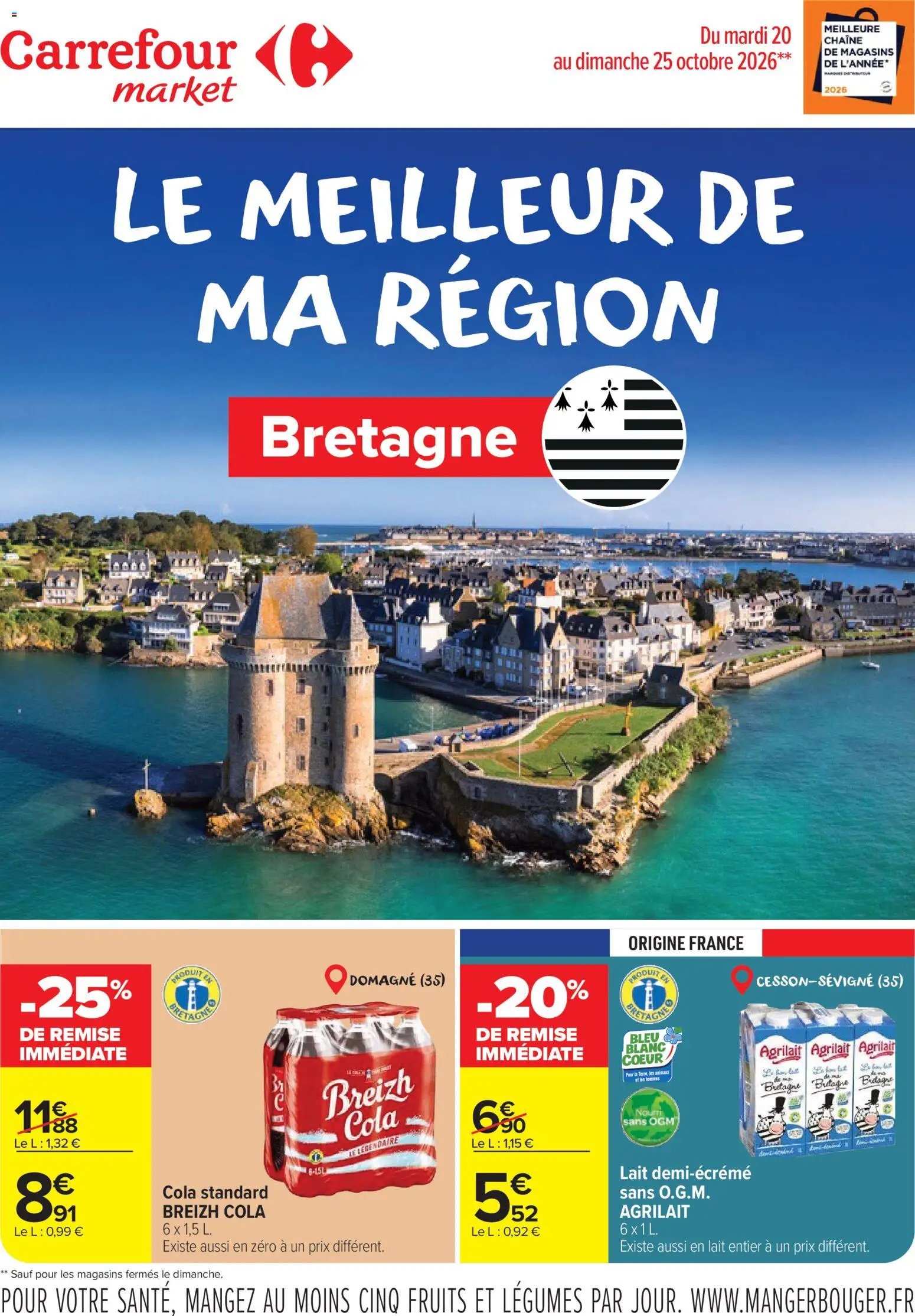 Carrefour Market Le meilleur de ma région bretagne