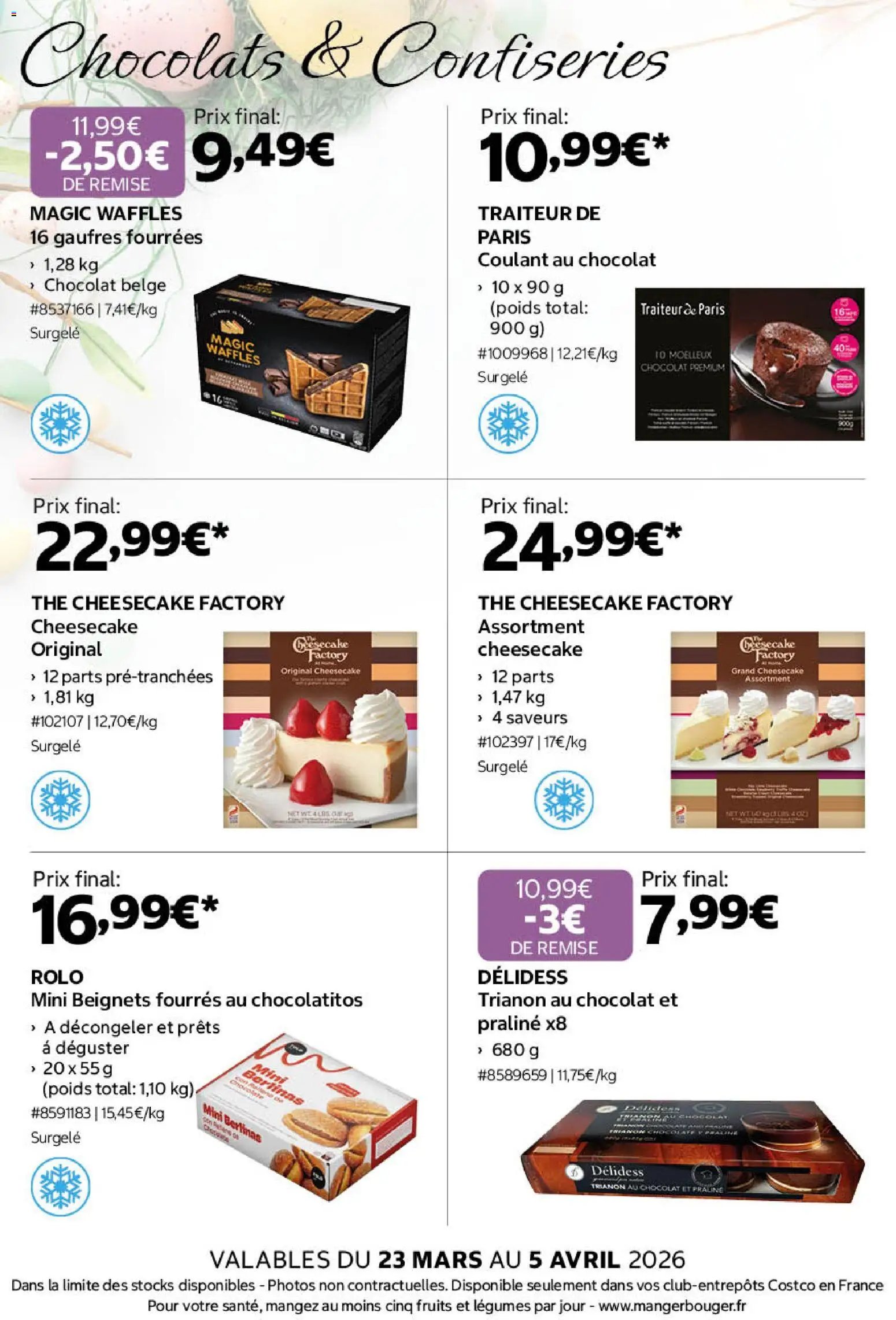 Costco Pâques (2026-03-23 - 2026-04-05)
