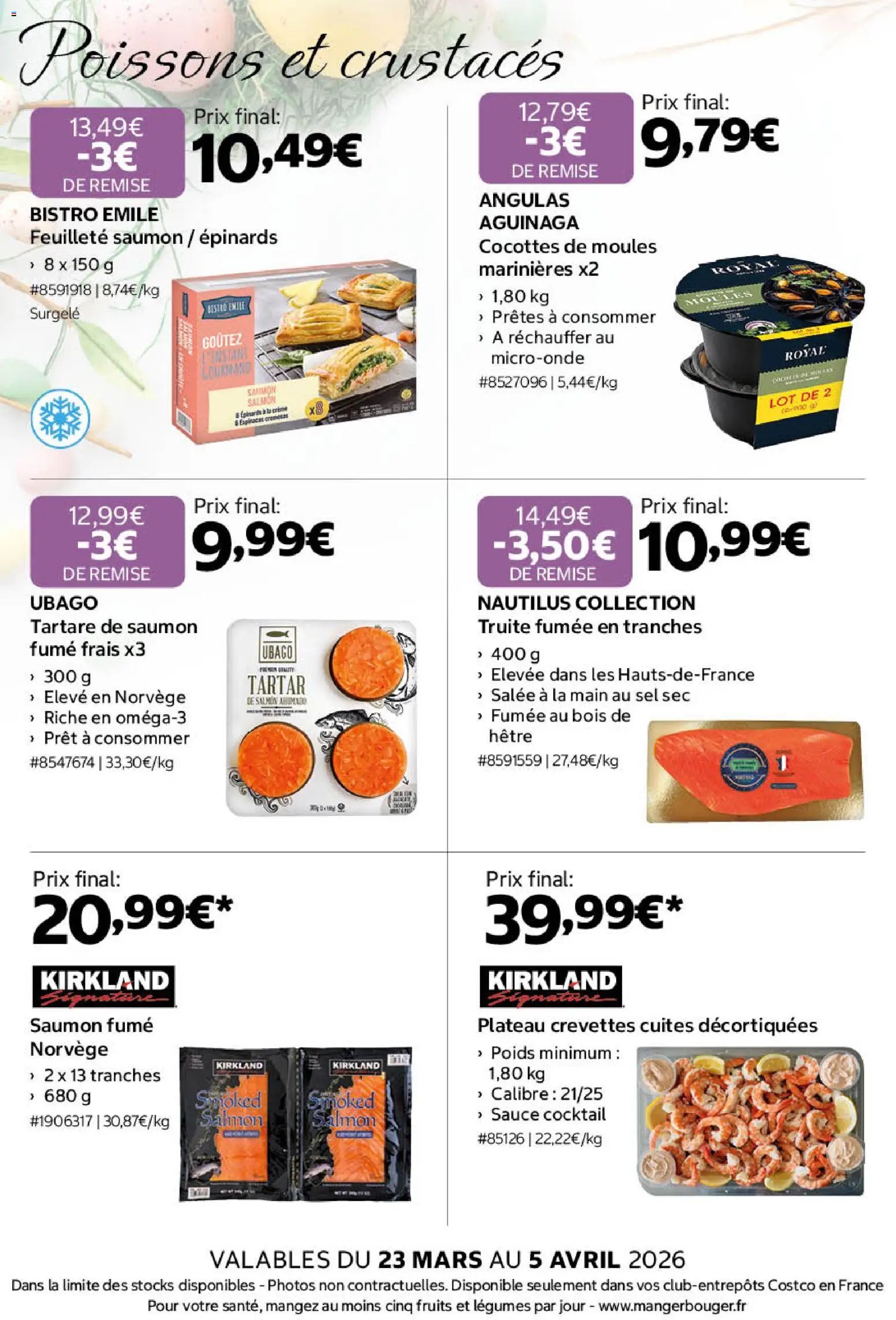 Costco Pâques (2026-03-23 - 2026-04-05)