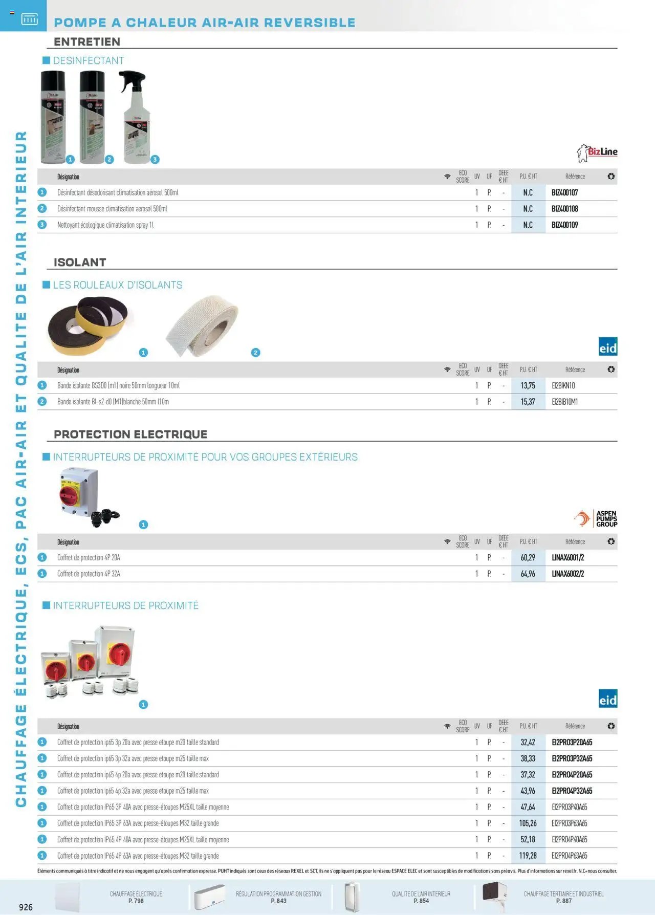 Rexel - Chauffage Électrique, ECS, PAC AIR-AIR Et Qualite De L´Air Interieur (2025-07-16 - 2025-12-31)