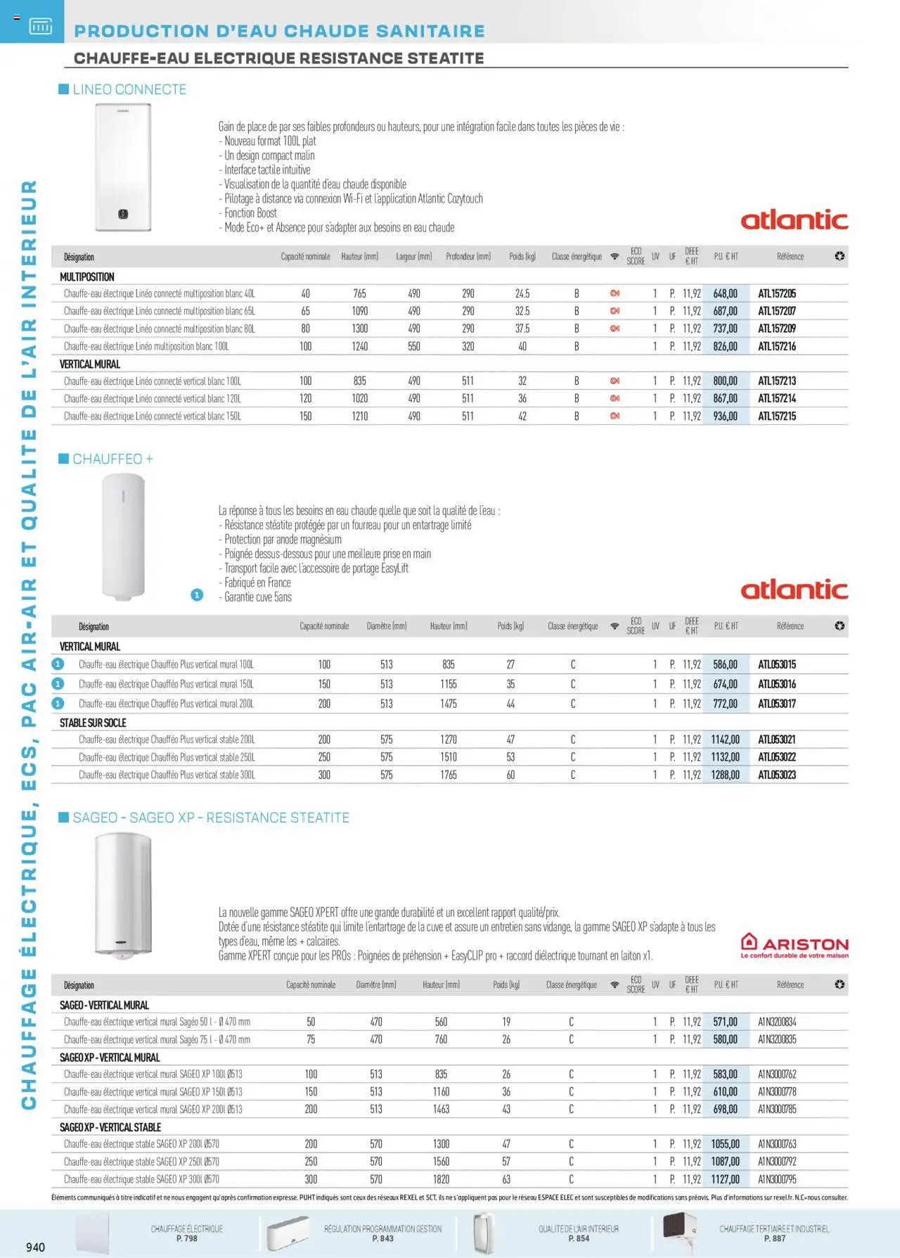 Rexel - Chauffage Électrique, ECS, PAC AIR-AIR Et Qualite De L´Air Interieur (2025-07-16 - 2025-12-31)
