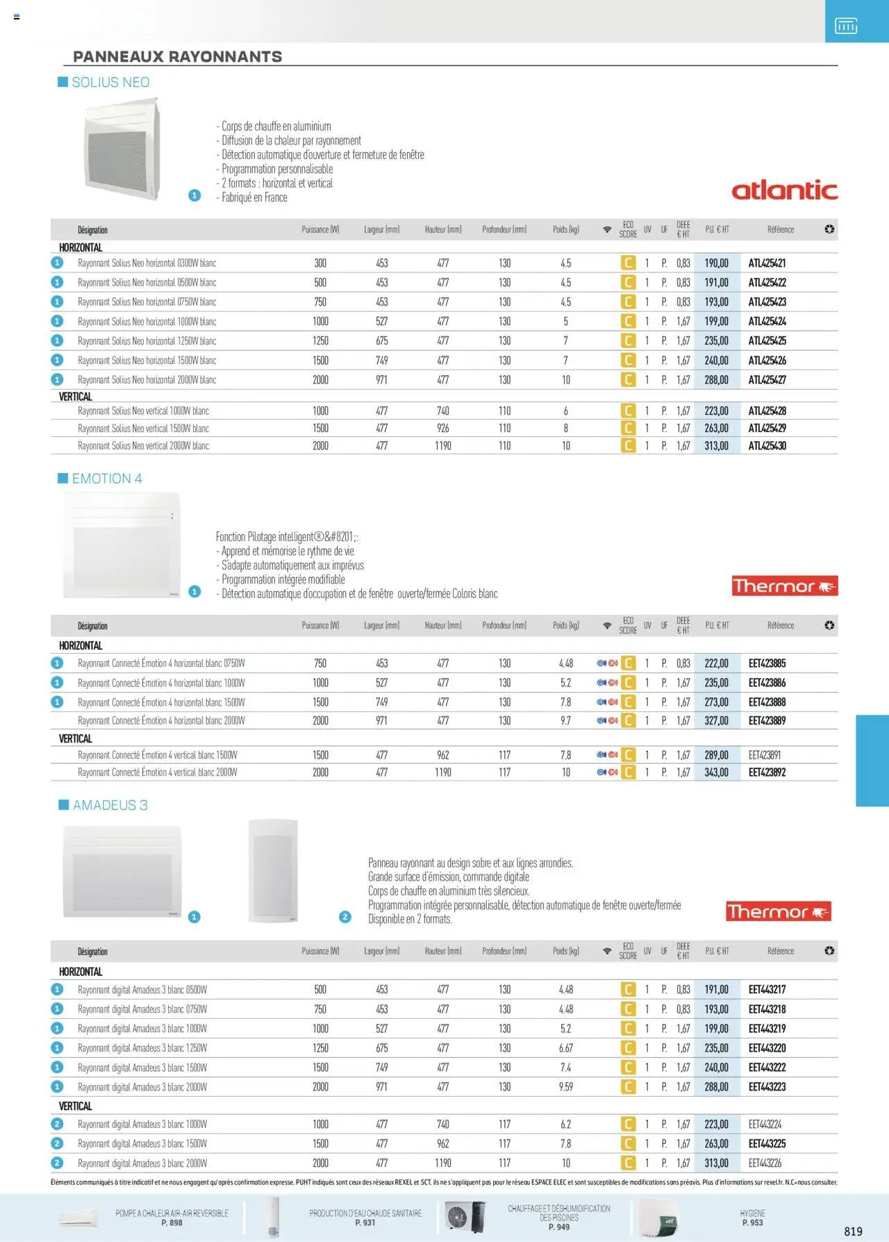 Rexel - Chauffage Électrique, ECS, PAC AIR-AIR Et Qualite De L´Air Interieur (2025-07-16 - 2025-12-31)