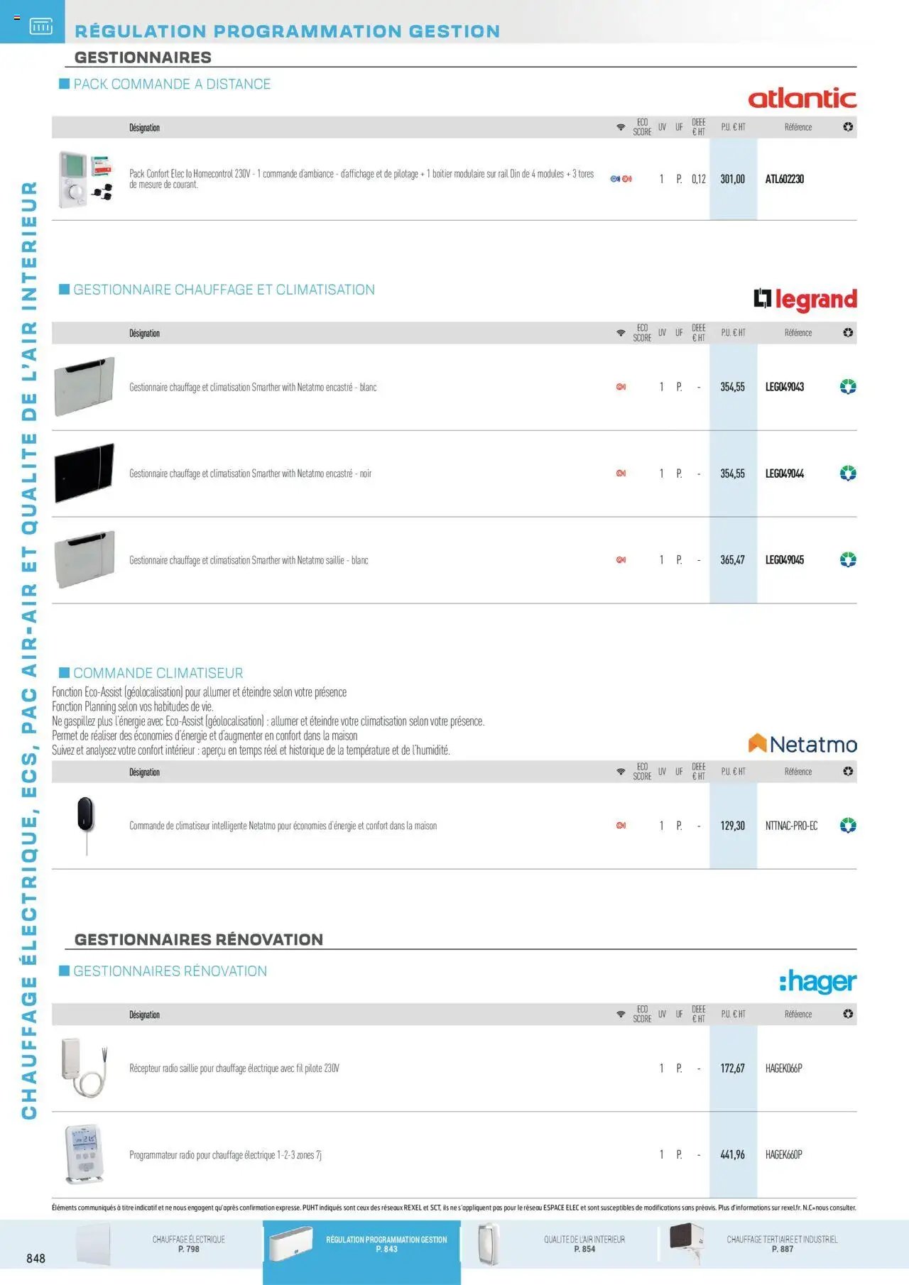 Rexel - Chauffage Électrique, ECS, PAC AIR-AIR Et Qualite De L´Air Interieur (2025-07-16 - 2025-12-31)