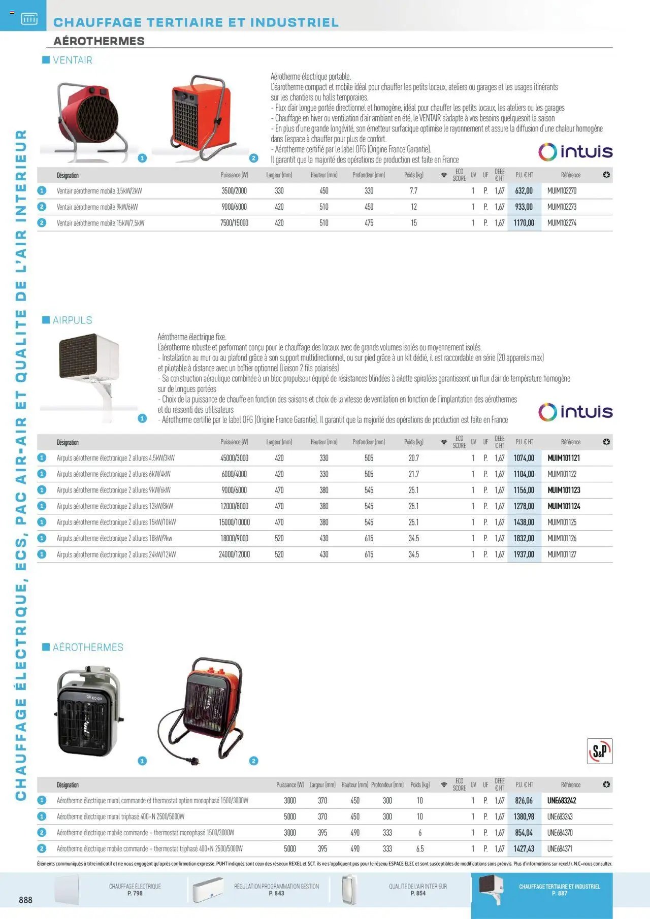 Rexel - Chauffage Électrique, ECS, PAC AIR-AIR Et Qualite De L´Air Interieur (2025-07-16 - 2025-12-31)
