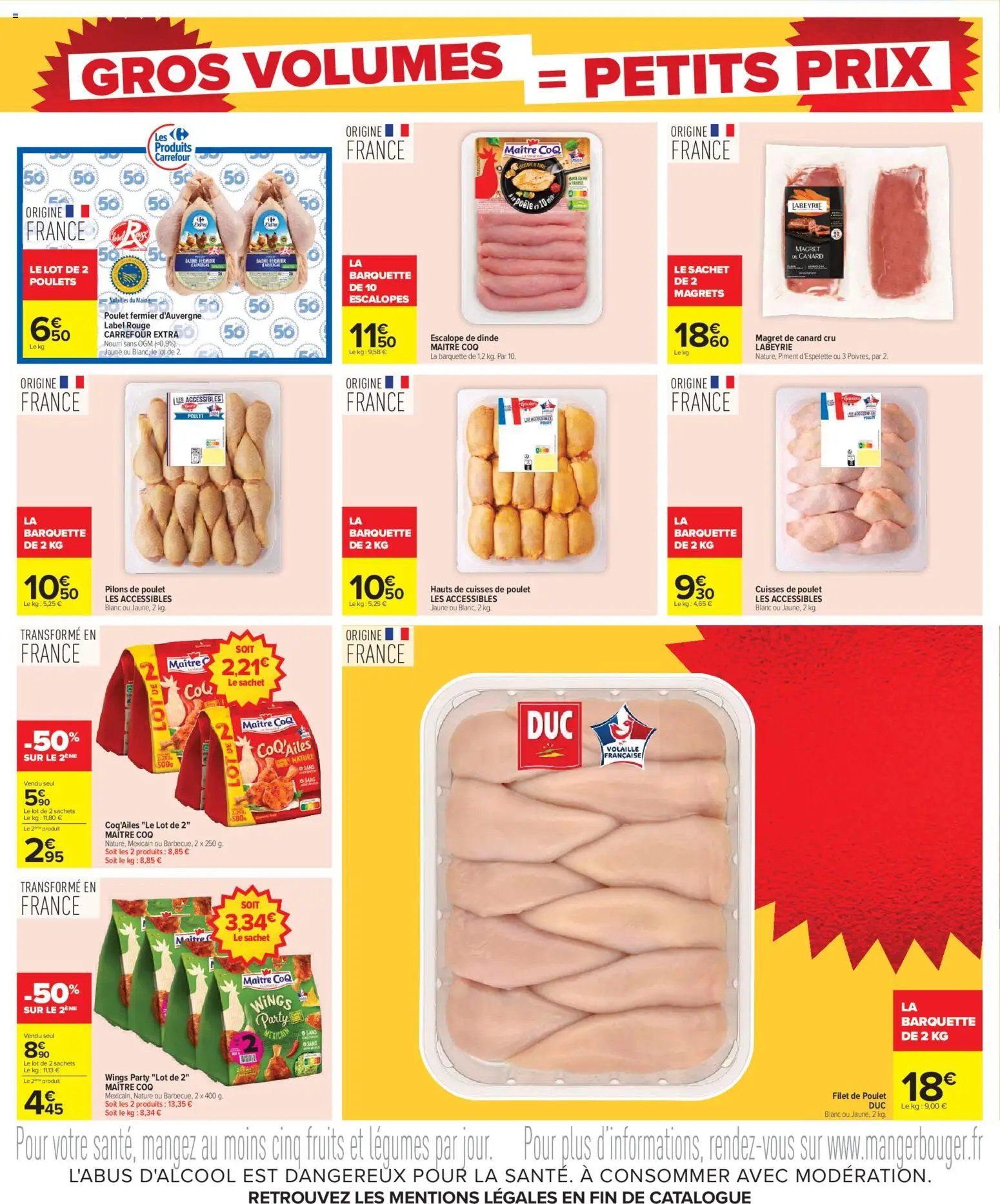 Carrefour Gros volumes = petits prix