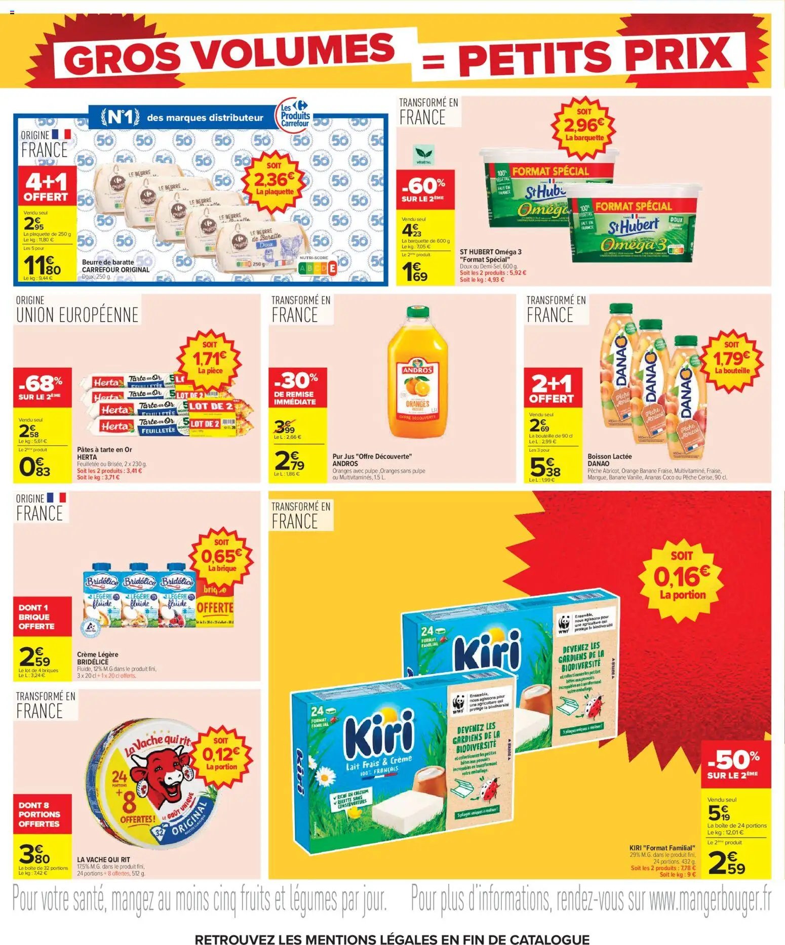 Carrefour Gros volumes = petits prix