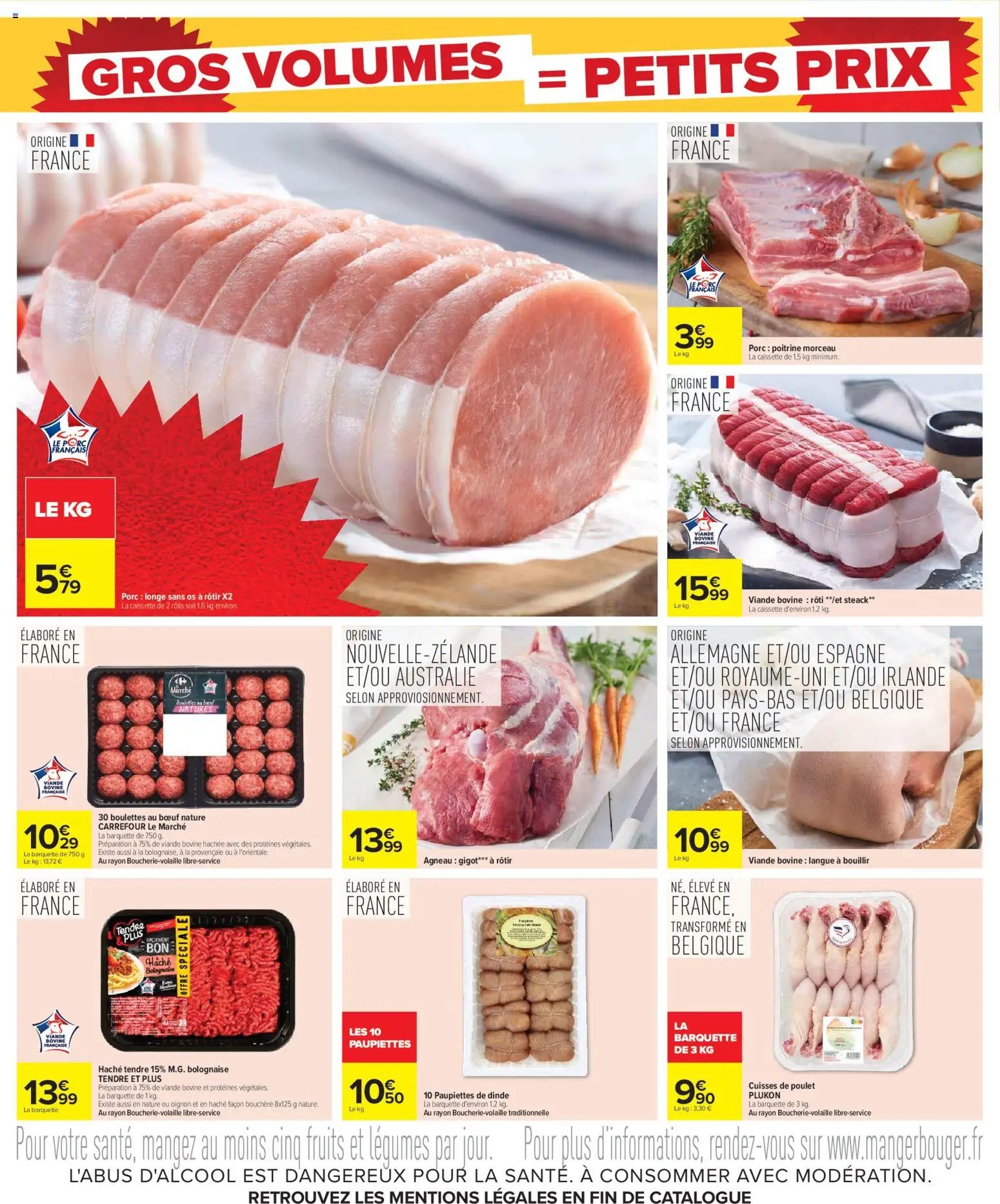 Carrefour Gros volumes = petits prix