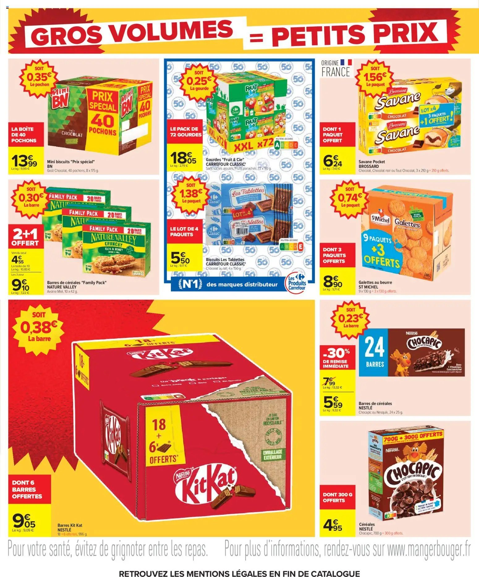 Carrefour Gros volumes = petits prix