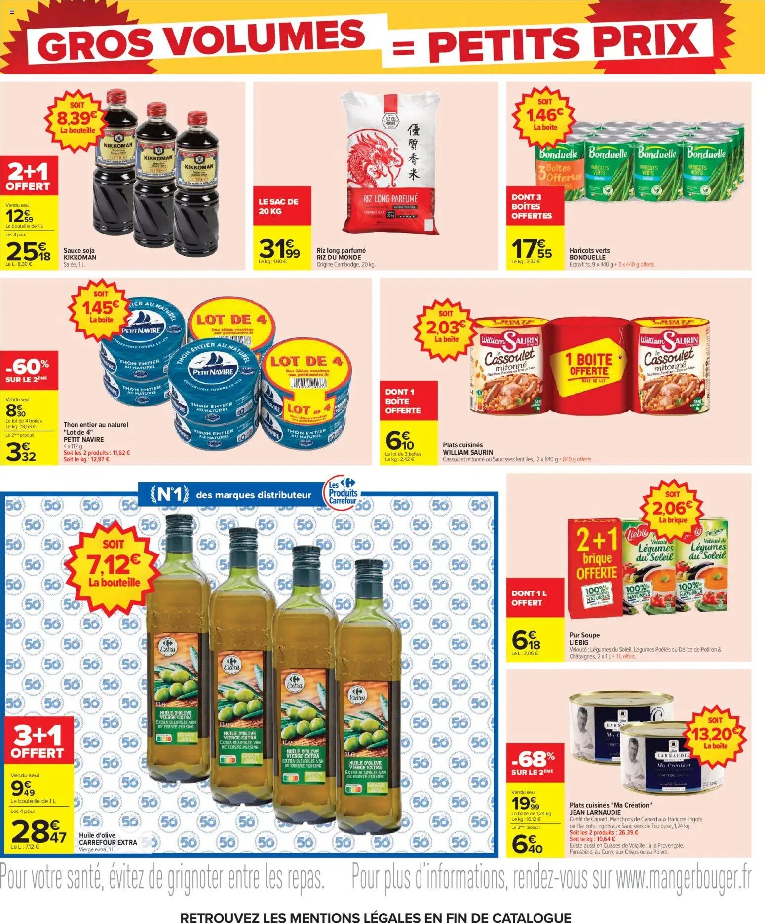 Carrefour Gros volumes = petits prix