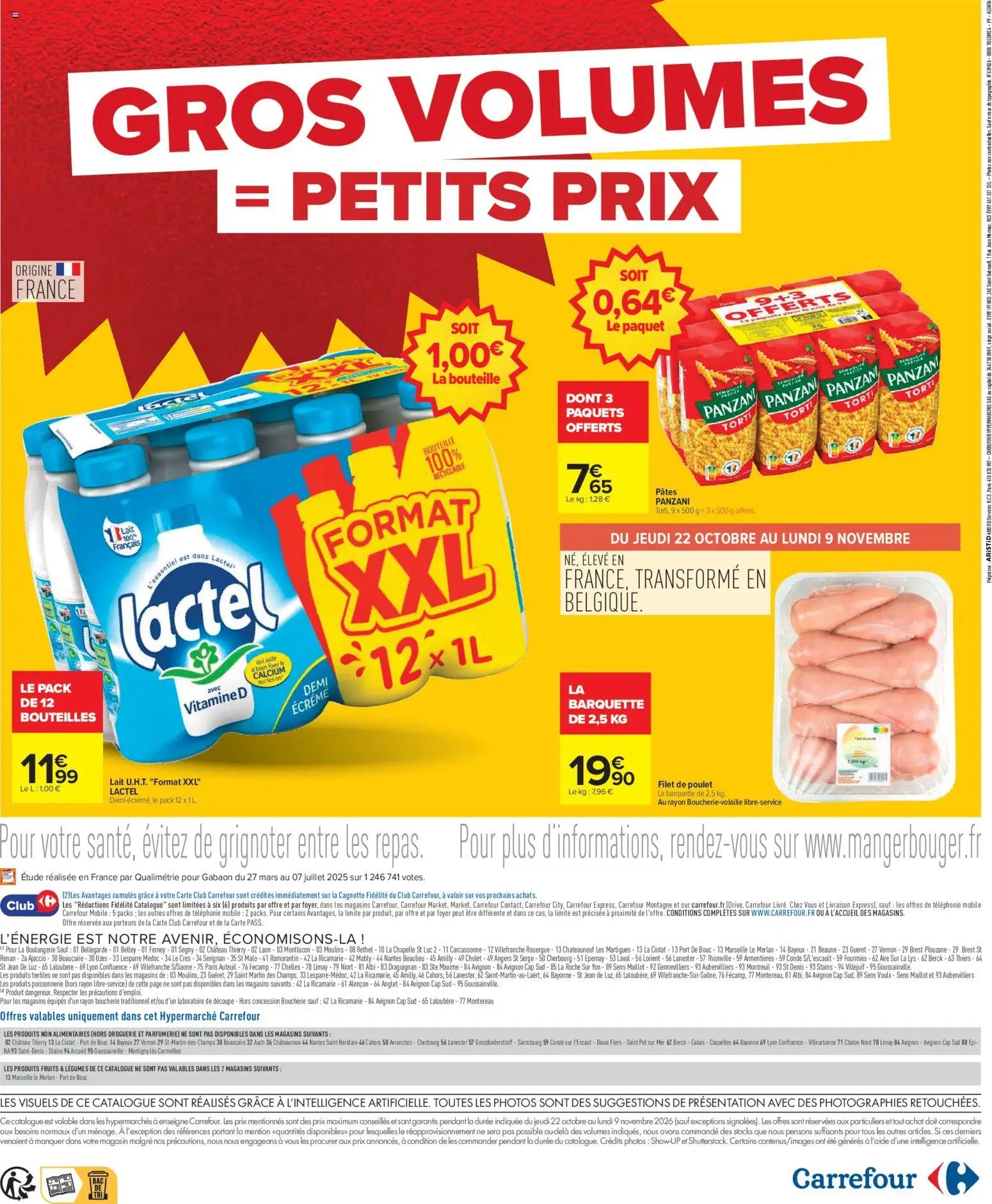 Carrefour Gros volumes = petits prix