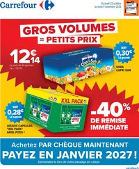 Carrefour Gros volumes = petits prix