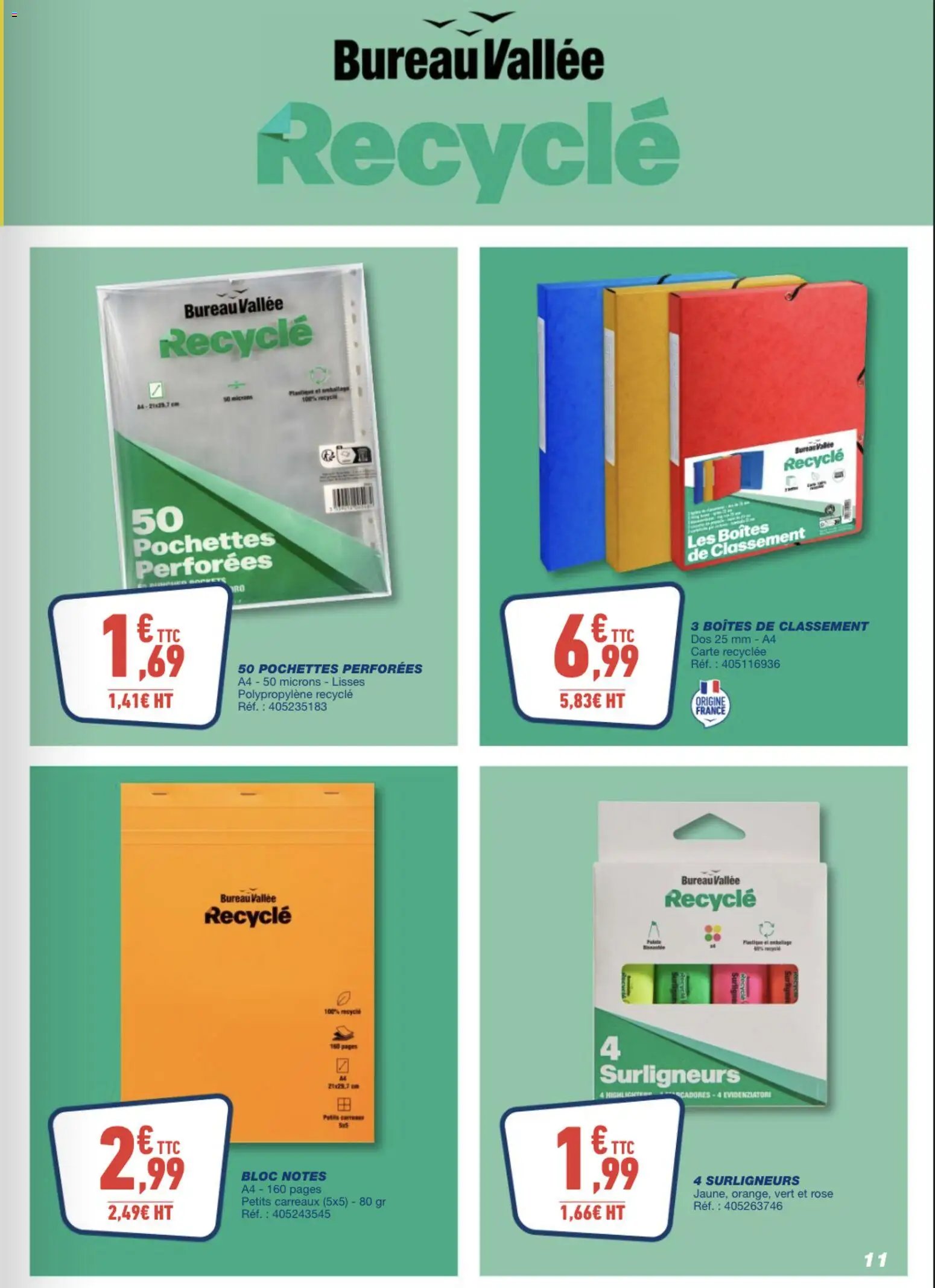 Bureau Vallée catalogue