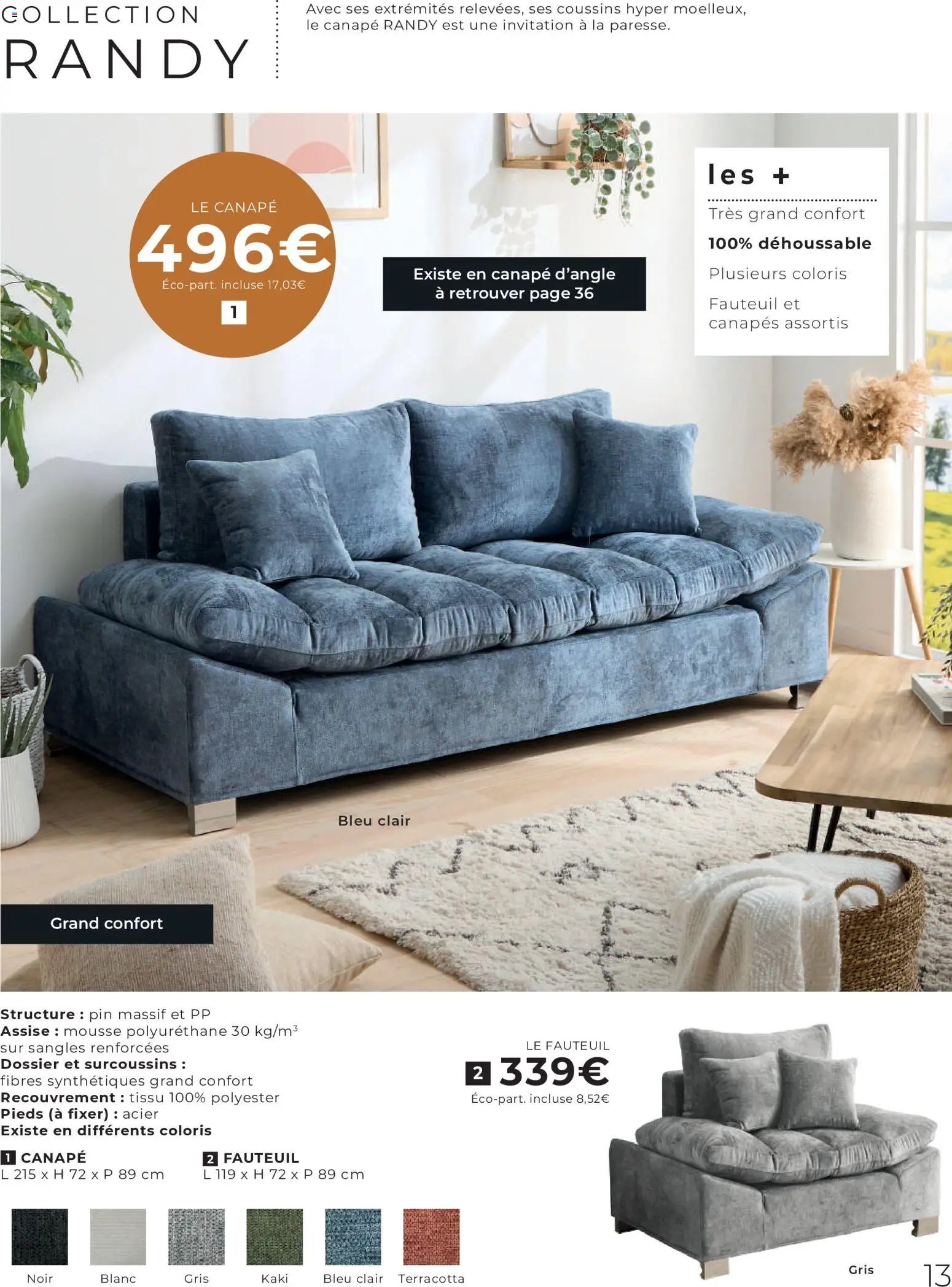 Cocktail Scandinave catalogue Spécial canapés