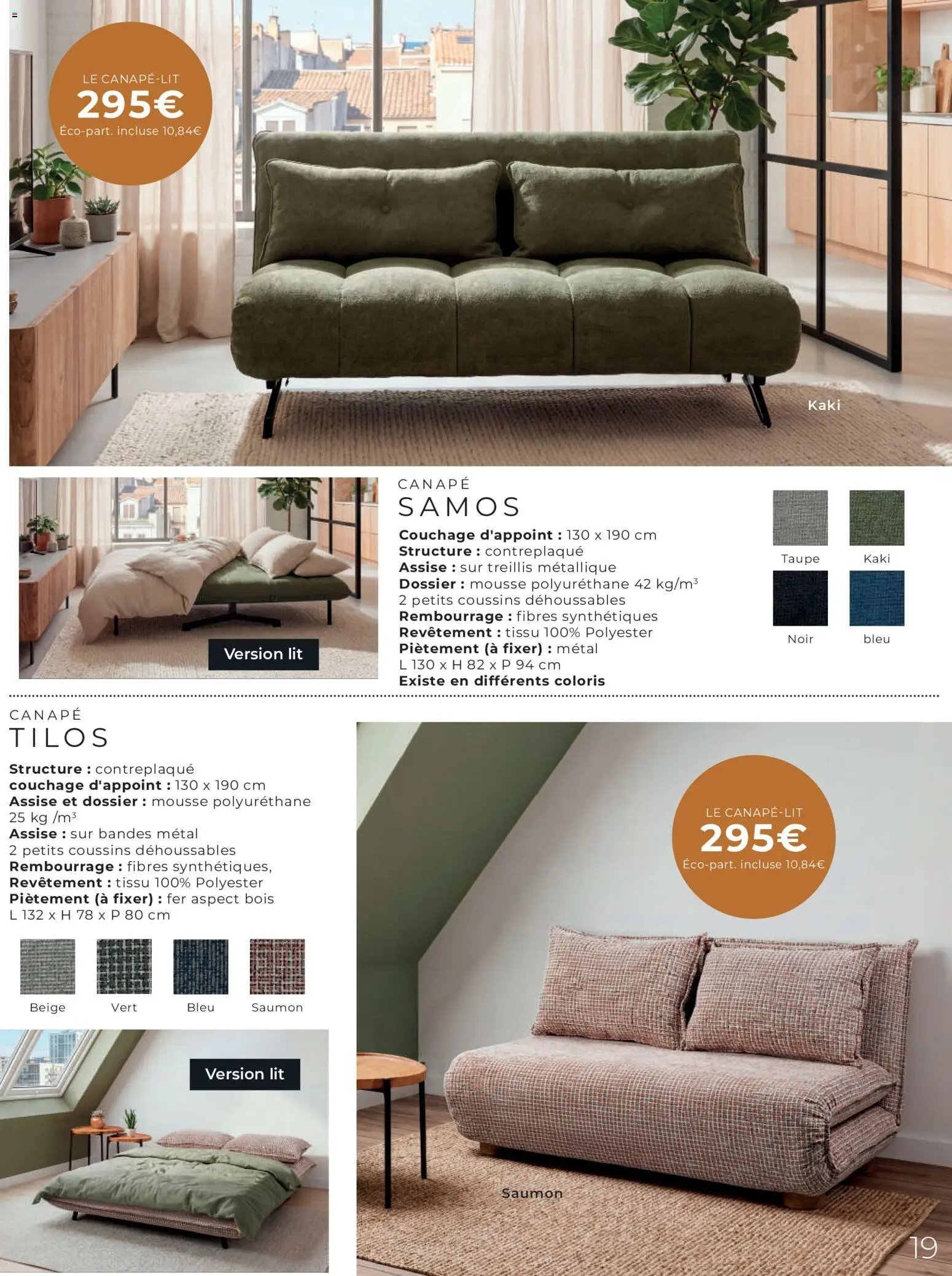 Cocktail Scandinave catalogue Spécial canapés