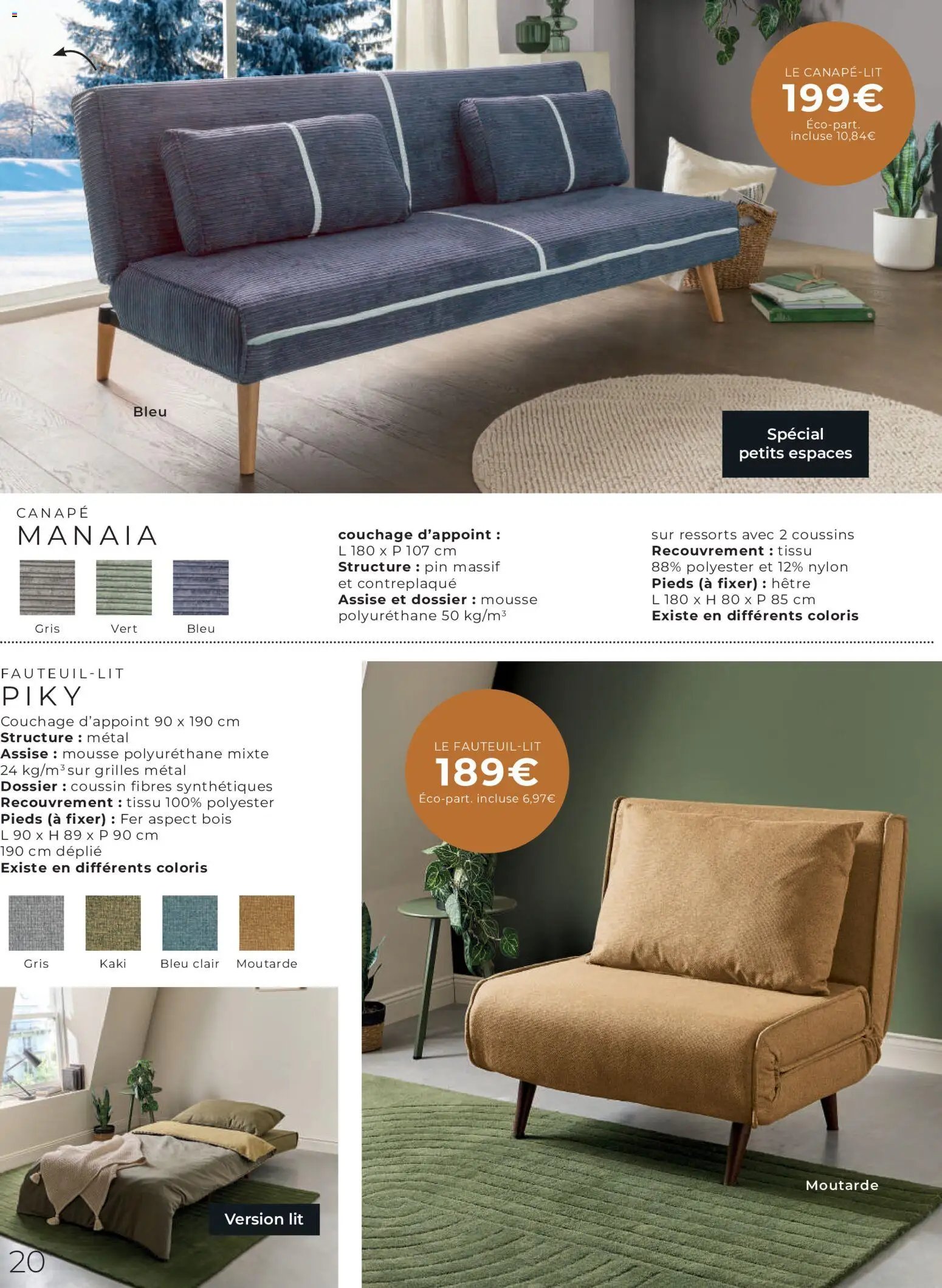 Cocktail Scandinave catalogue Spécial canapés