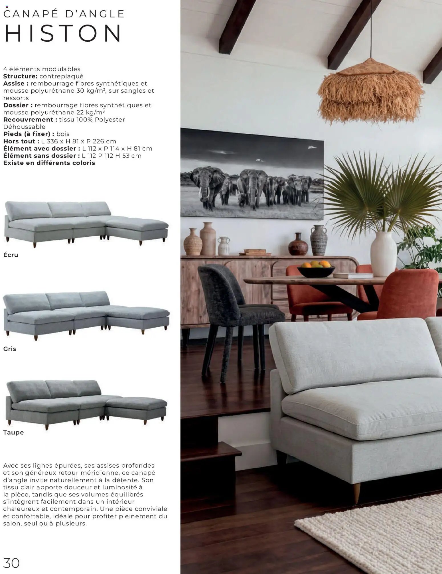 Cocktail Scandinave catalogue Spécial canapés