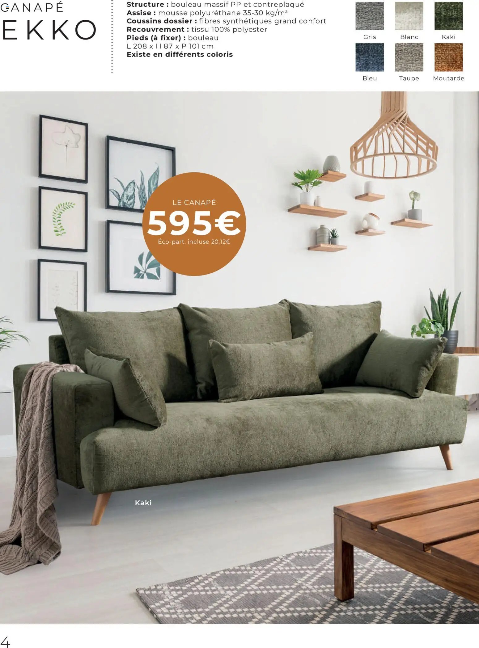 Cocktail Scandinave catalogue Spécial canapés