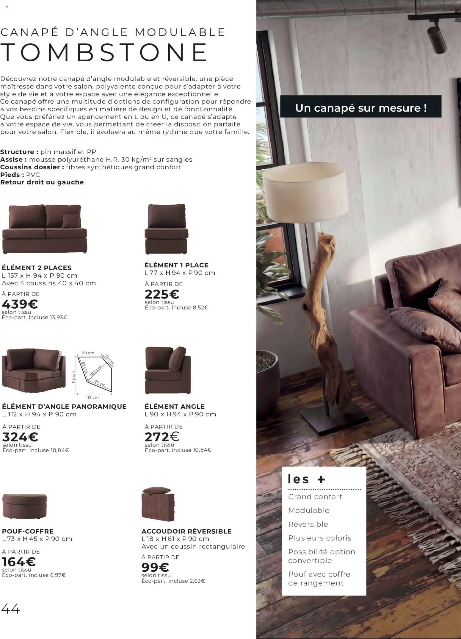 Cocktail Scandinave catalogue Spécial canapés