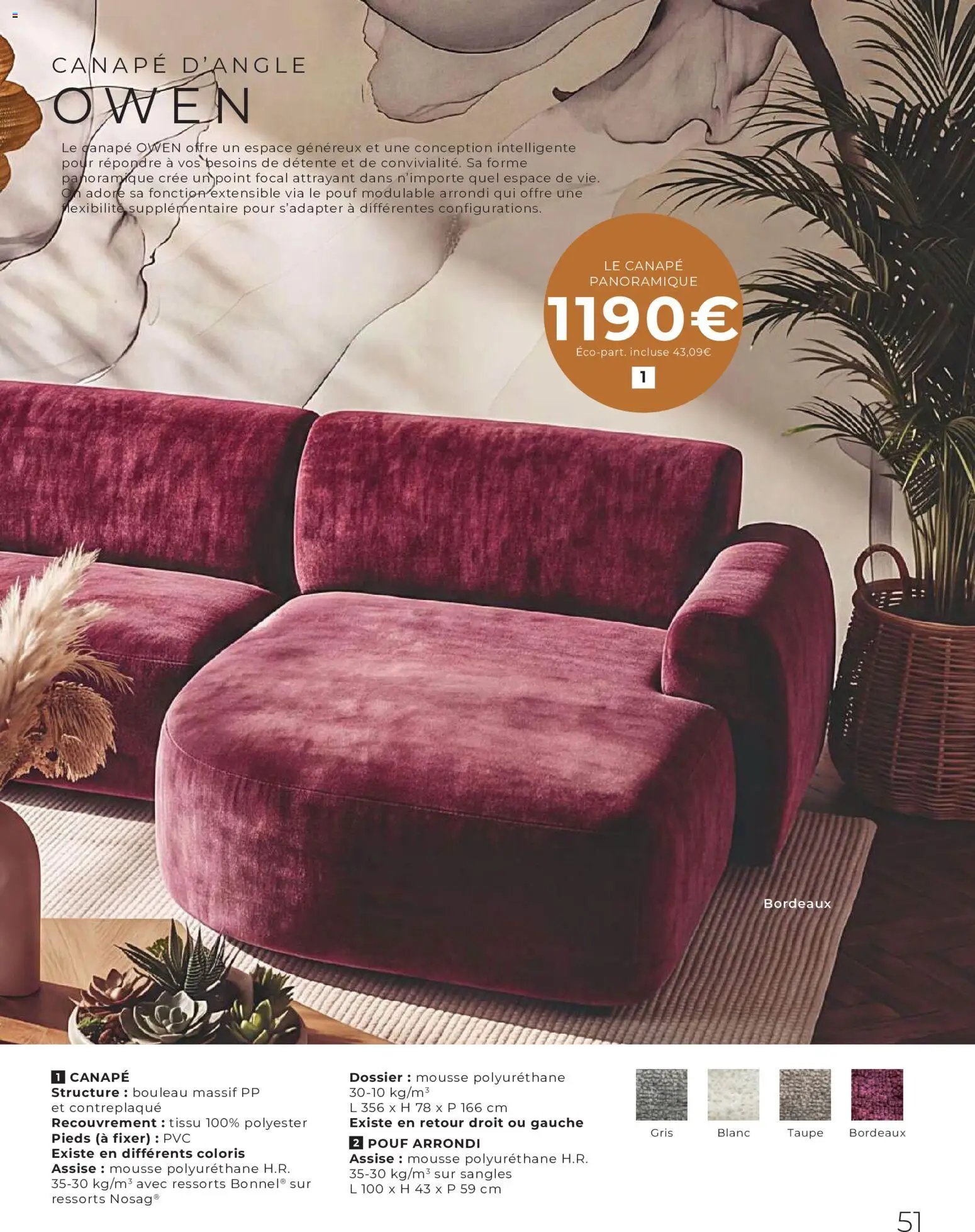 Cocktail Scandinave catalogue Spécial canapés