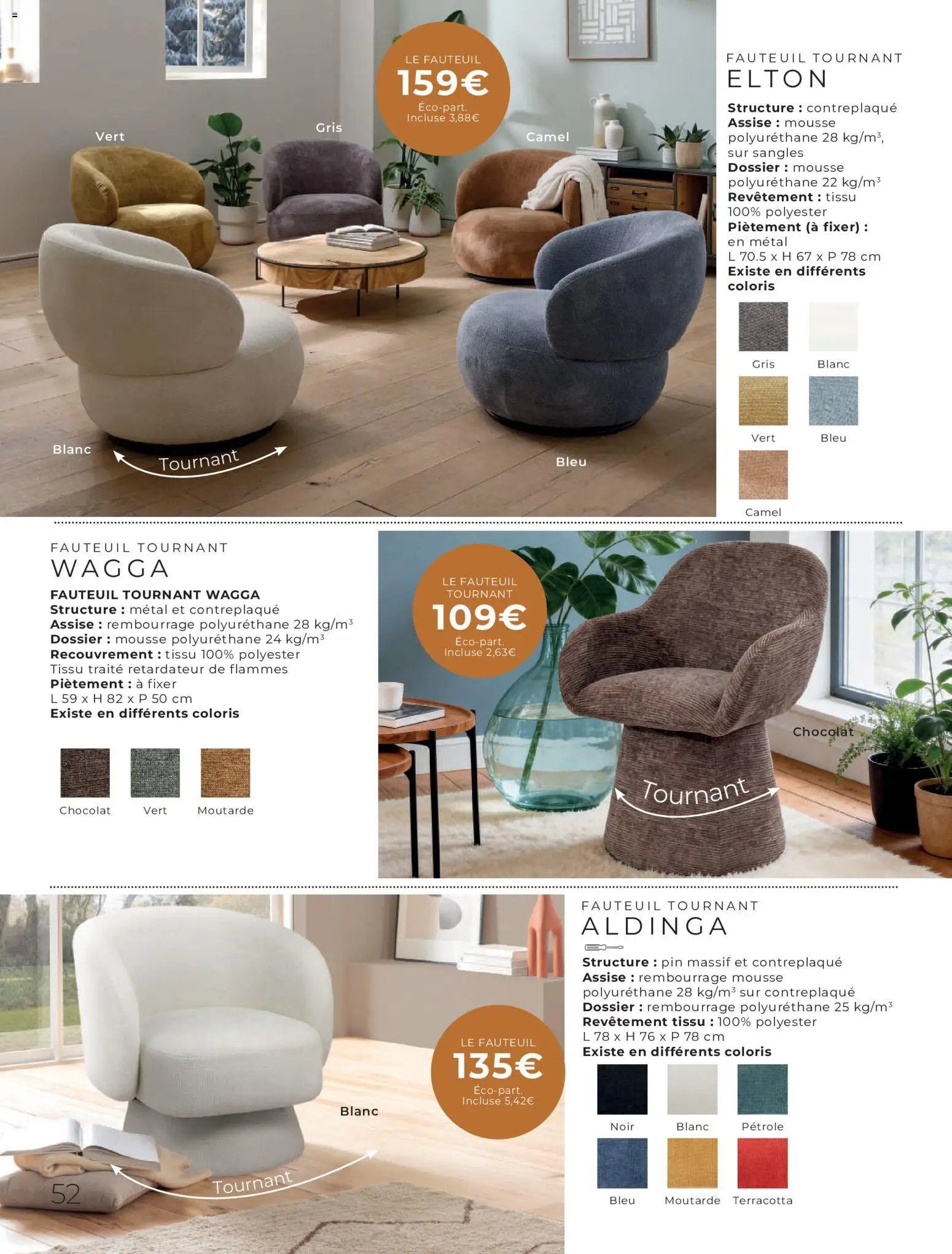 Cocktail Scandinave catalogue Spécial canapés