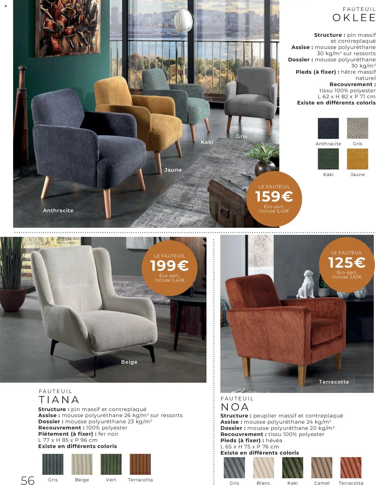 Cocktail Scandinave catalogue Spécial canapés