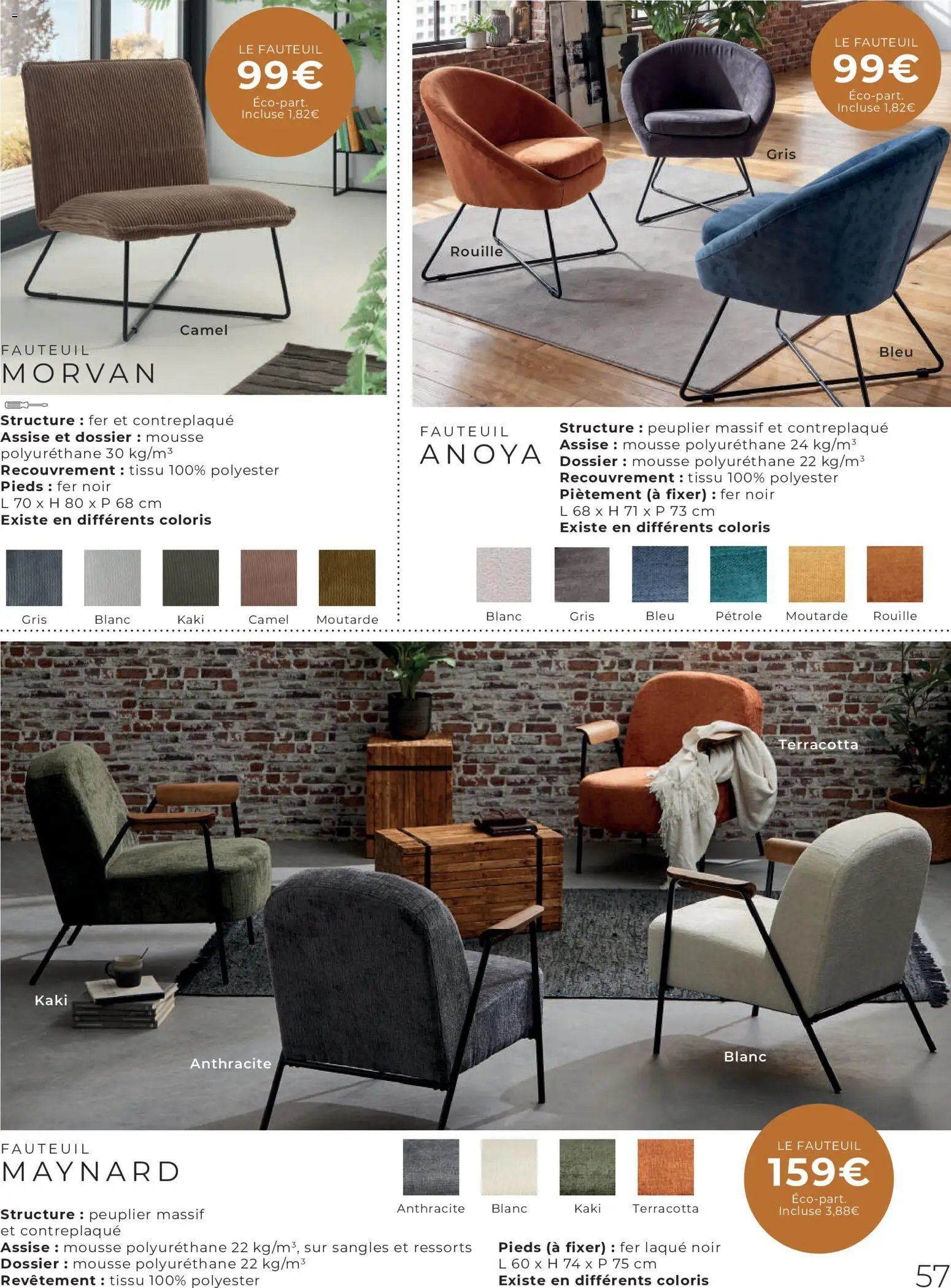 Cocktail Scandinave catalogue Spécial canapés