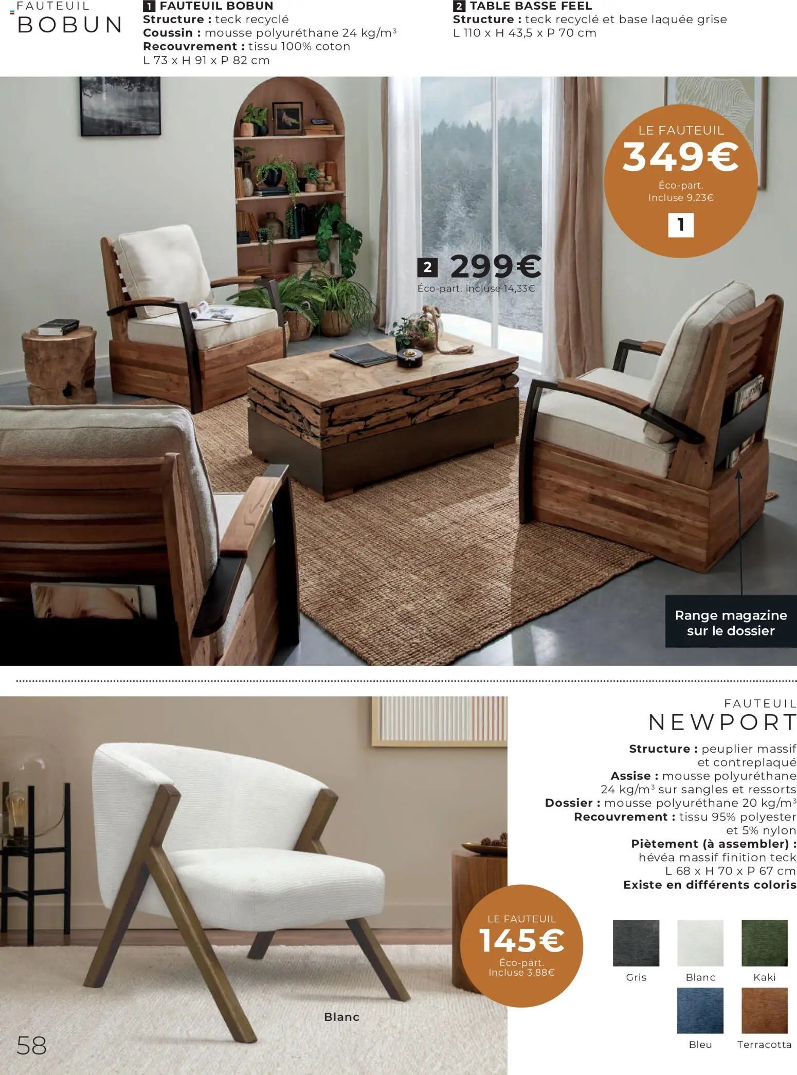 Cocktail Scandinave catalogue Spécial canapés