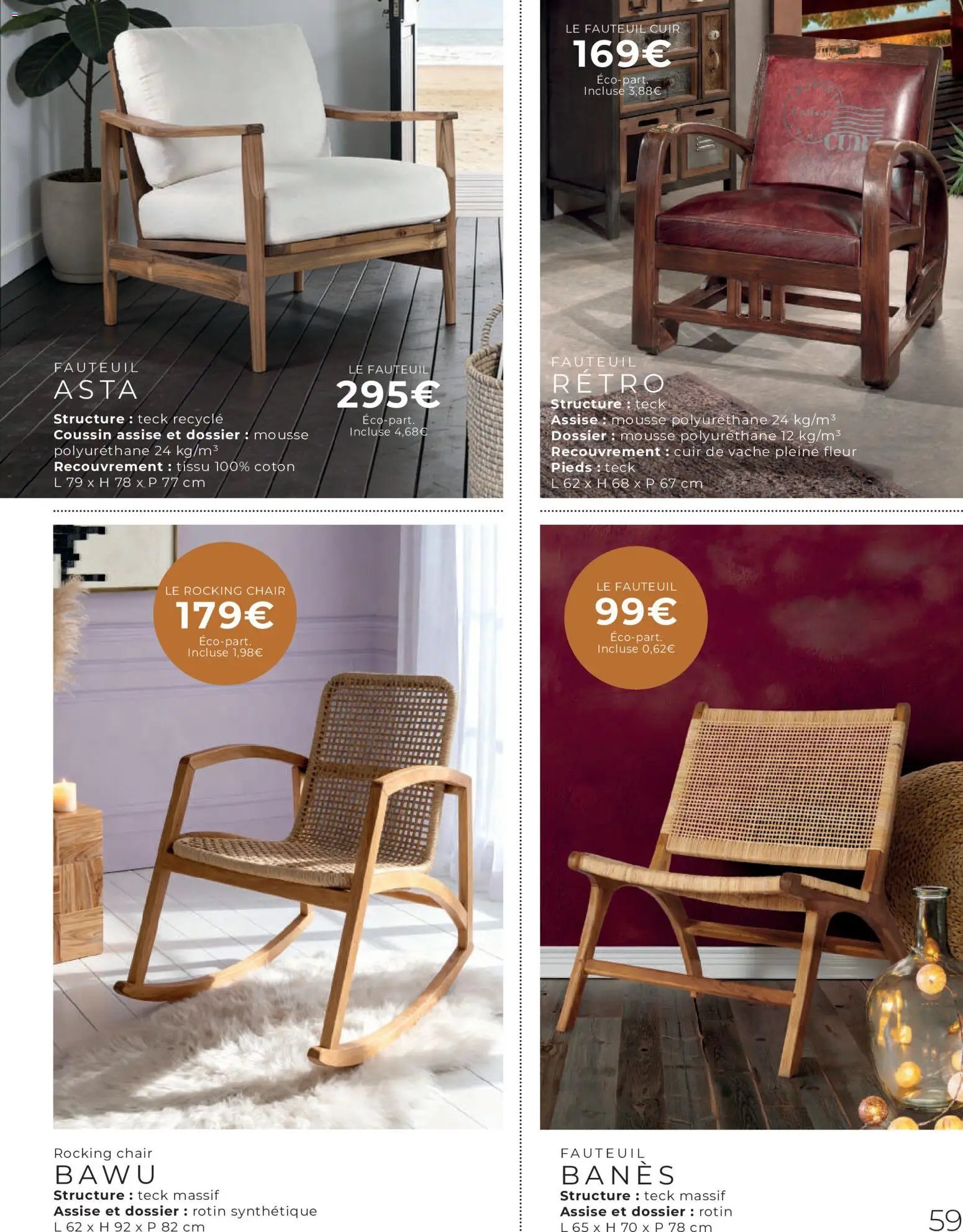 Cocktail Scandinave catalogue Spécial canapés