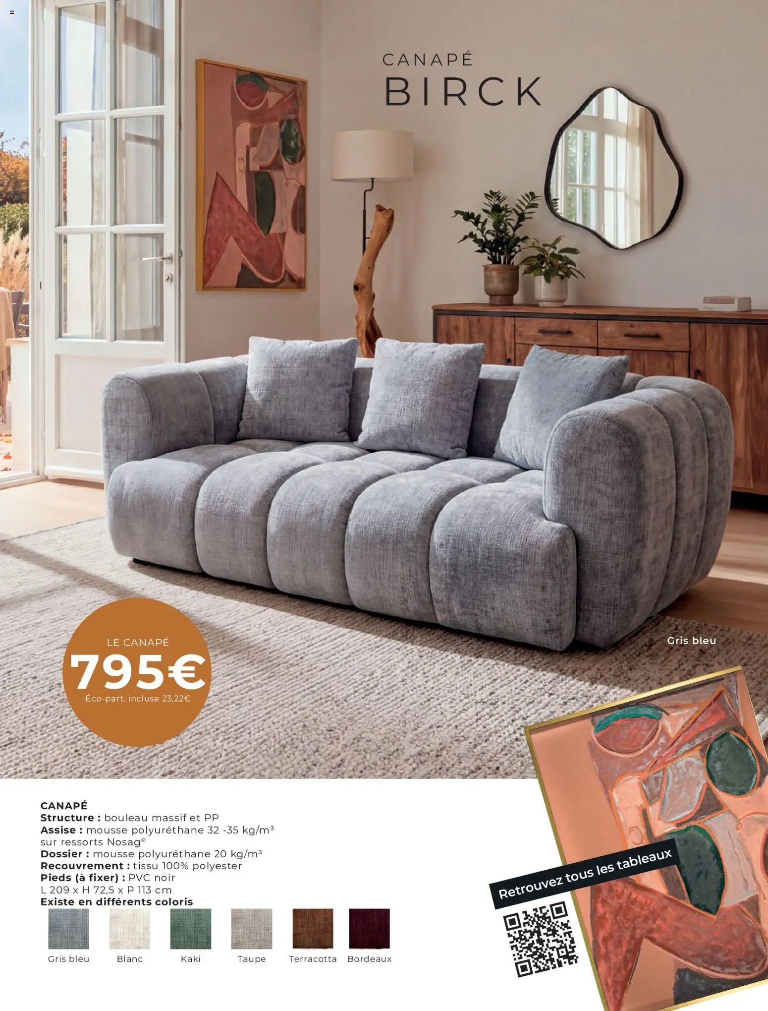 Cocktail Scandinave catalogue Spécial canapés