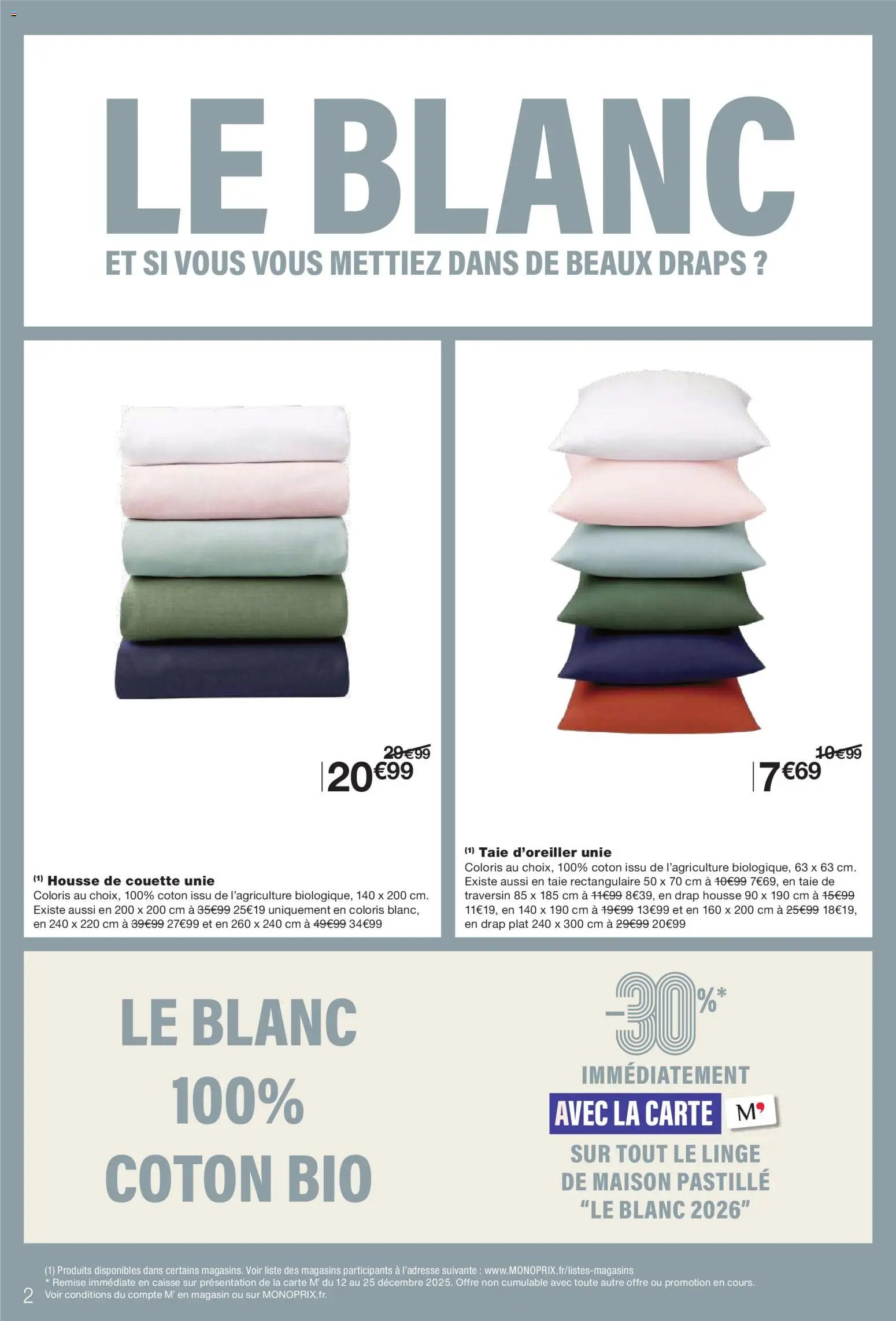 Monoprix - Le blanc (2025-12-12 - 2025-12-25)