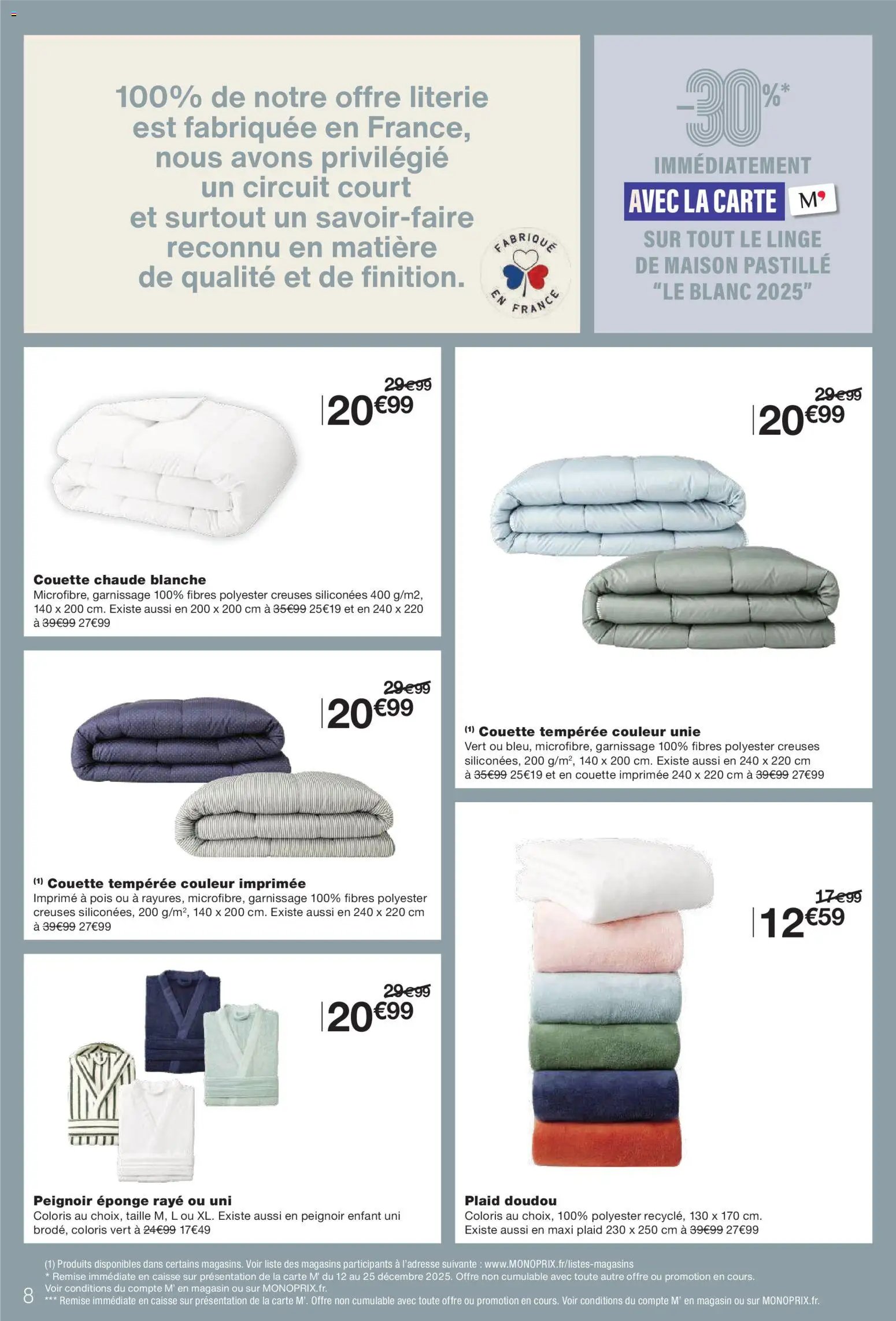 Monoprix - Le blanc (2025-12-12 - 2025-12-25)