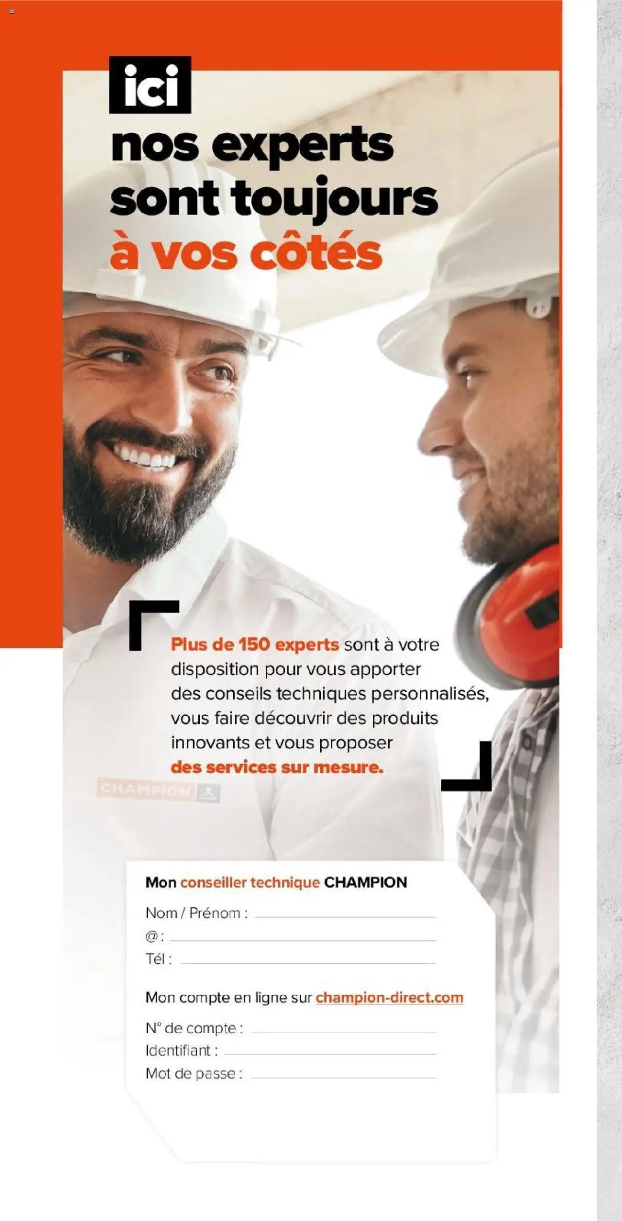 Champion Direct Catalogue Selection Batiment (2025-01-10 - 2025-12-31)
