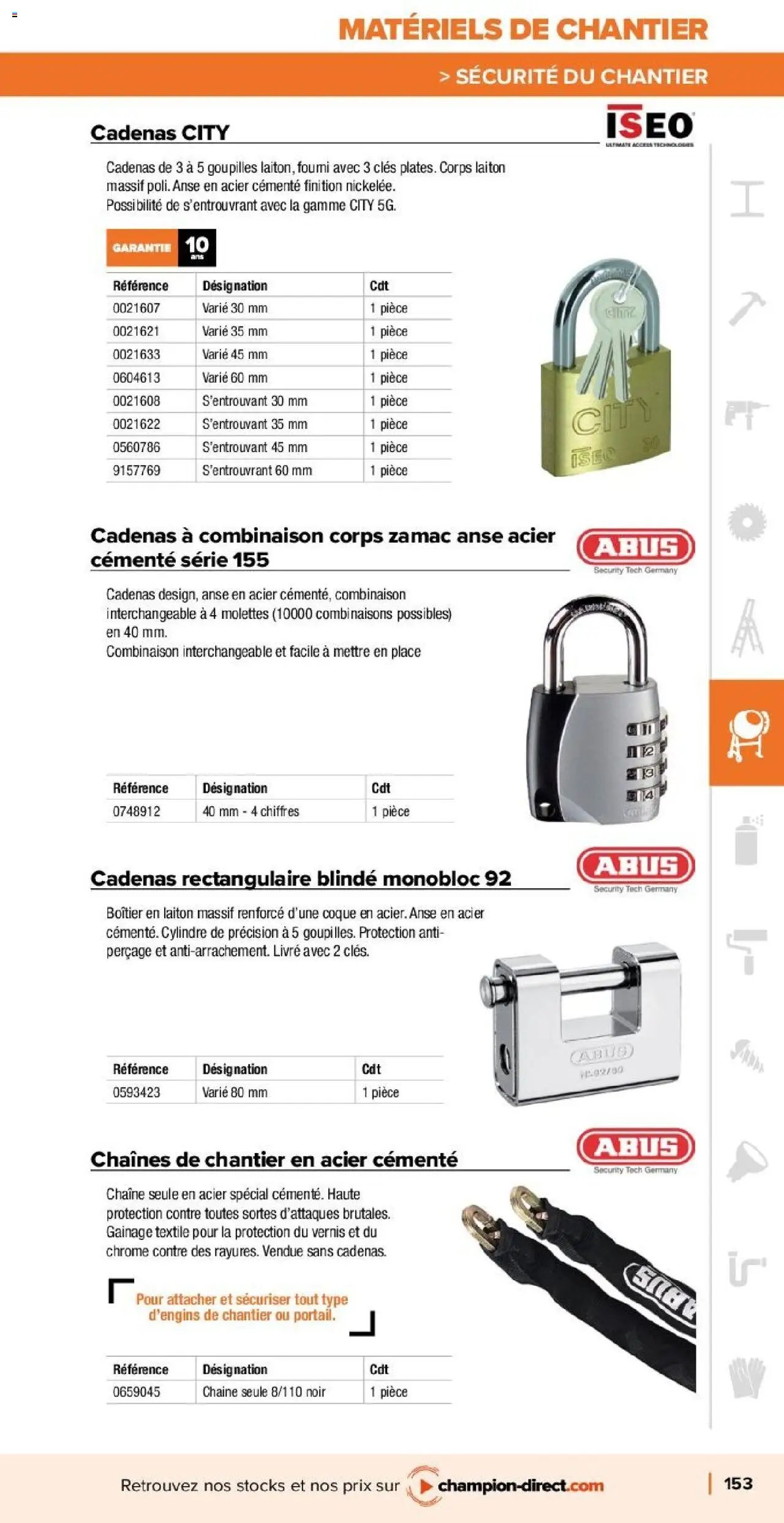 Champion Direct Catalogue Selection Batiment (2025-01-10 - 2025-12-31)