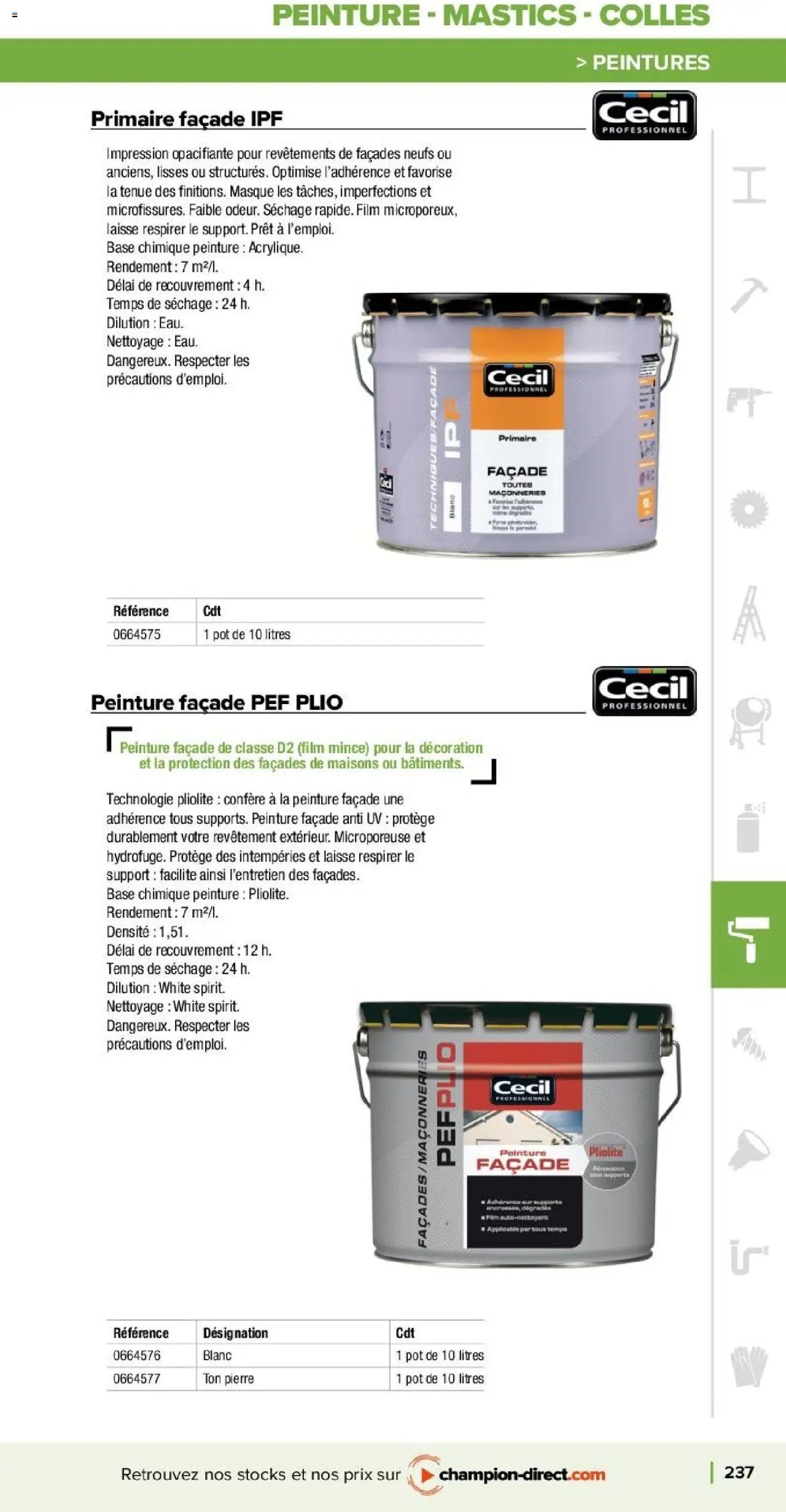 Champion Direct Catalogue Selection Batiment (2025-01-10 - 2025-12-31)